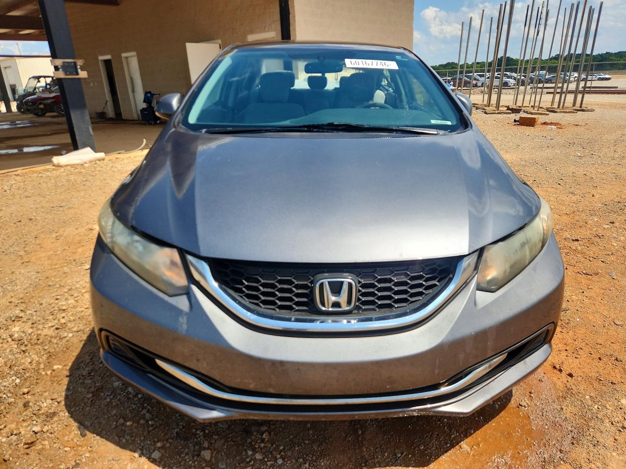 2013 Honda Civic Lx Gray vin: 19XFB2F55DE026187