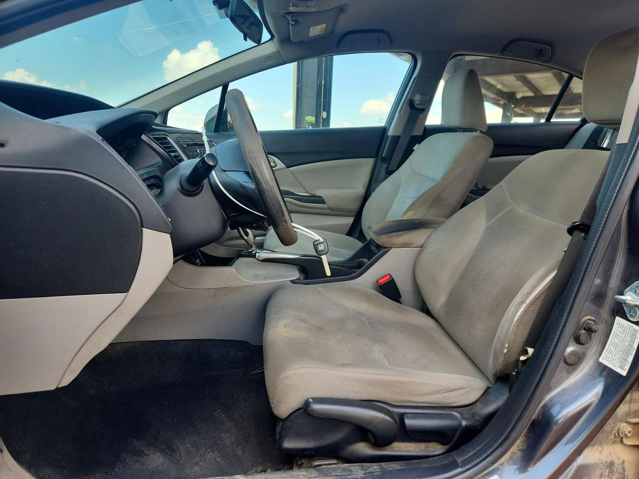 2013 Honda Civic Lx Gray vin: 19XFB2F55DE026187