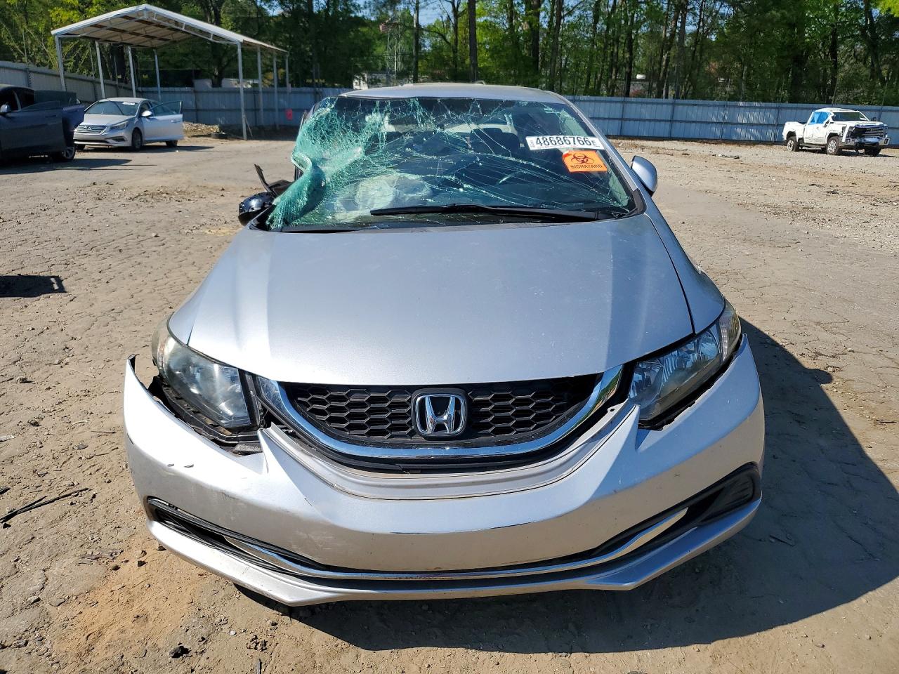 2013 Honda Civic Lx Silver vin: 19XFB2F55DE034399