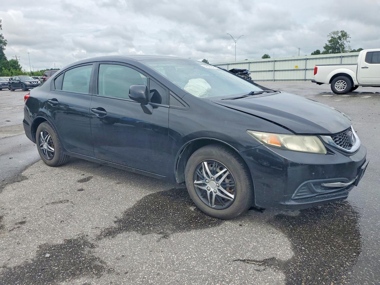 2013 Honda Civic Lx Black vin: 19XFB2F55DE034970