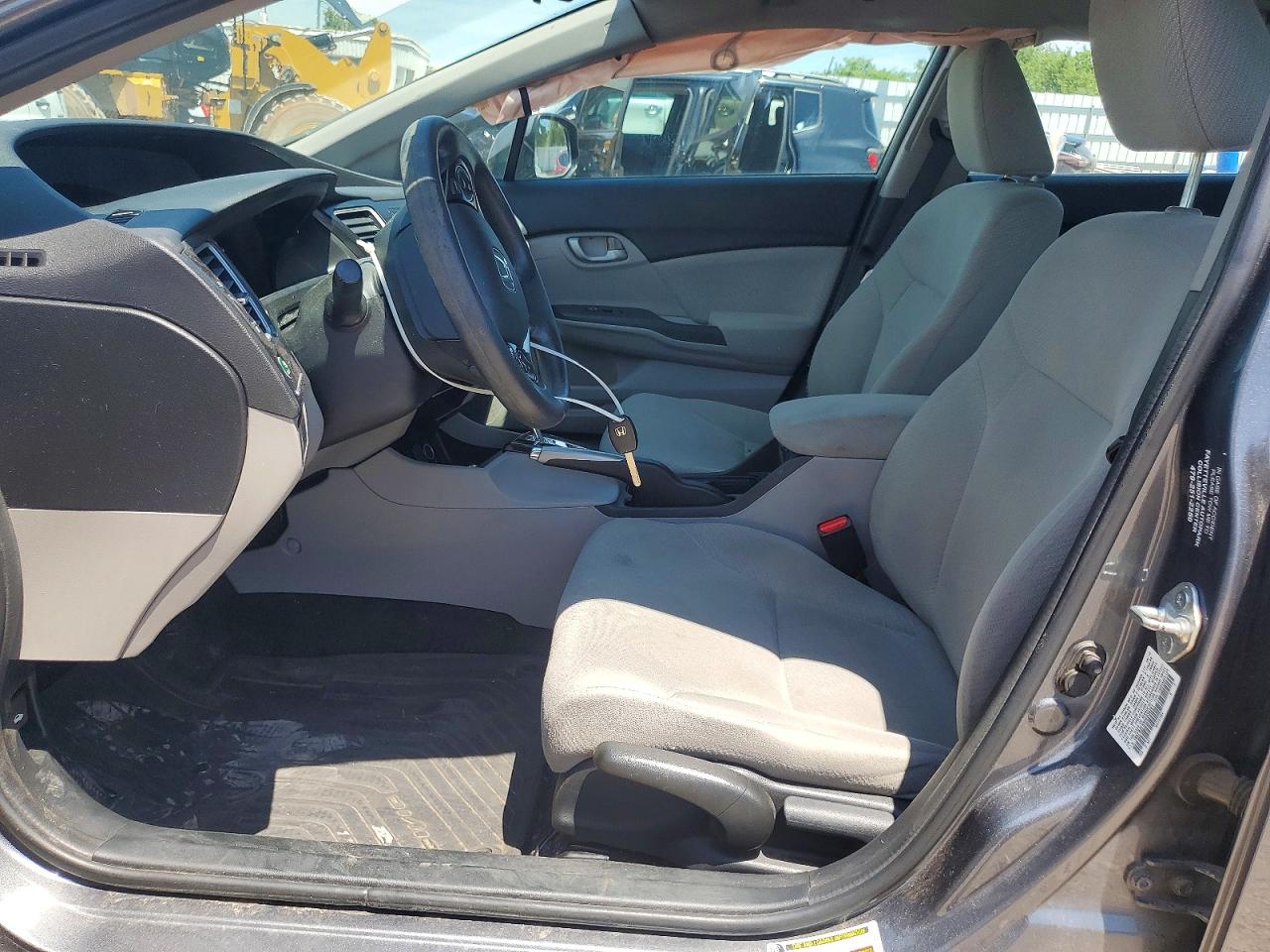 2013 Honda Civic Lx Gray vin: 19XFB2F55DE036251
