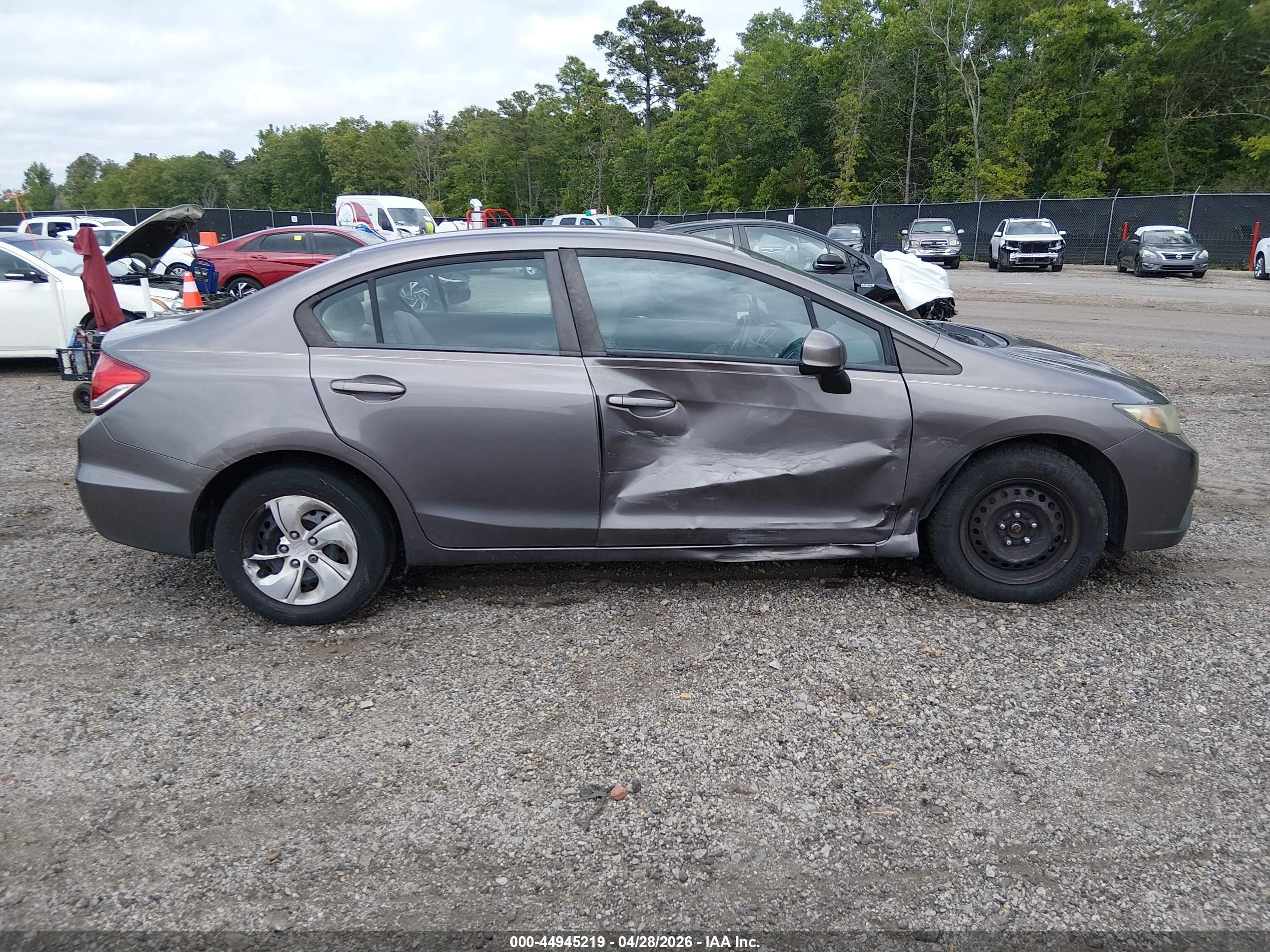 2013 Honda Civic Lx Brown vin: 19XFB2F55DE037982
