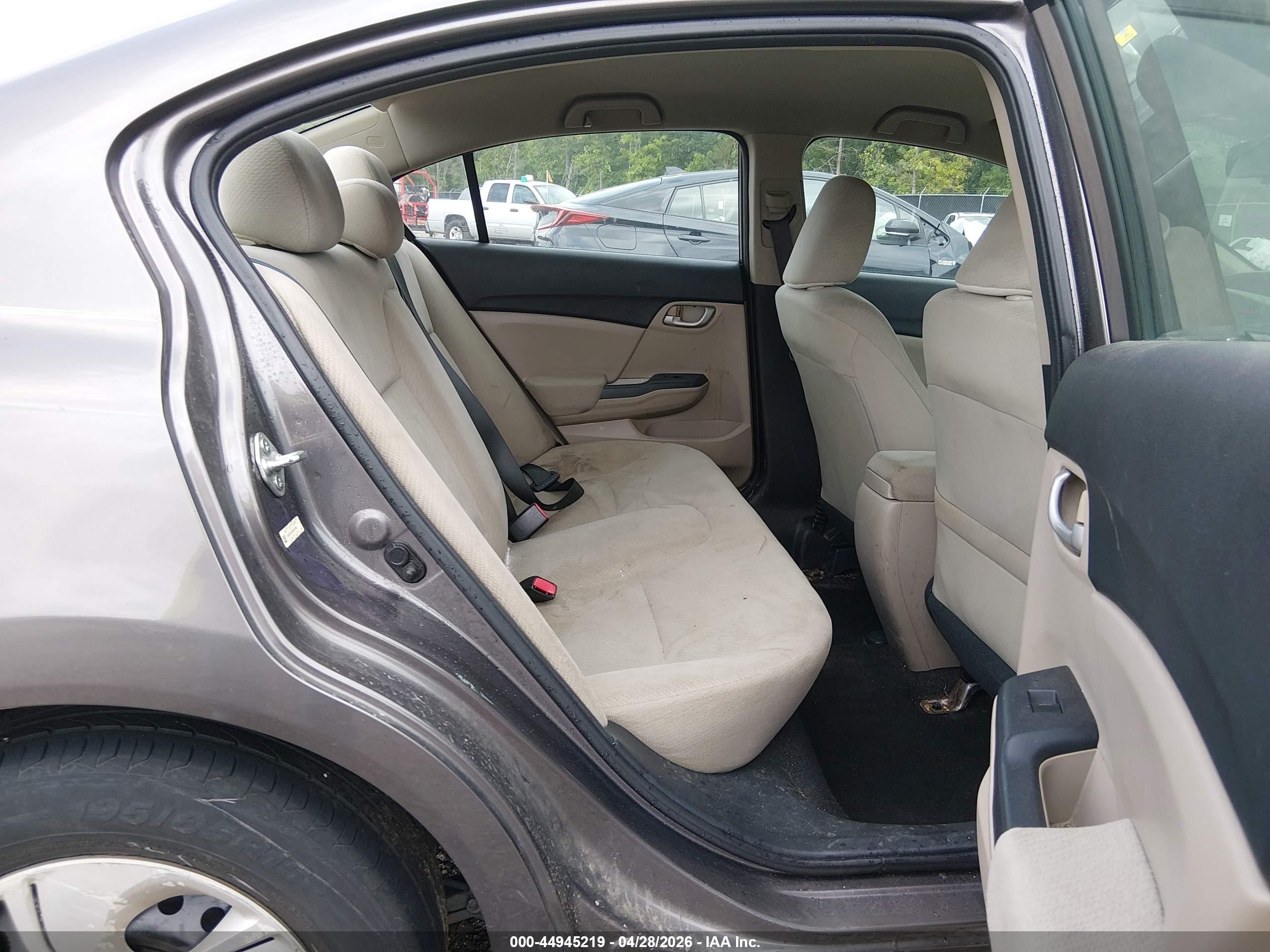 2013 Honda Civic Lx Brown vin: 19XFB2F55DE037982