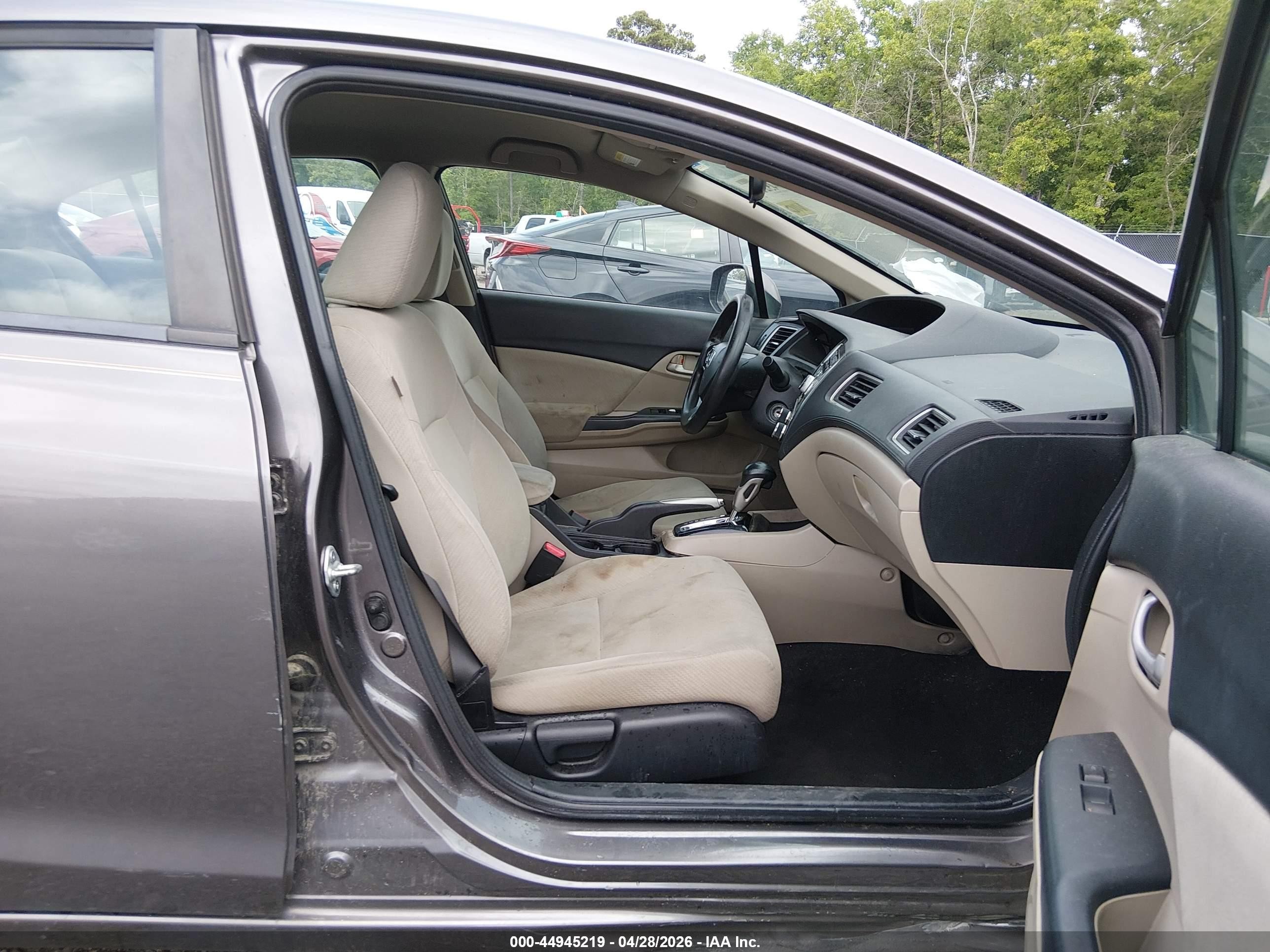 2013 Honda Civic Lx Brown vin: 19XFB2F55DE037982