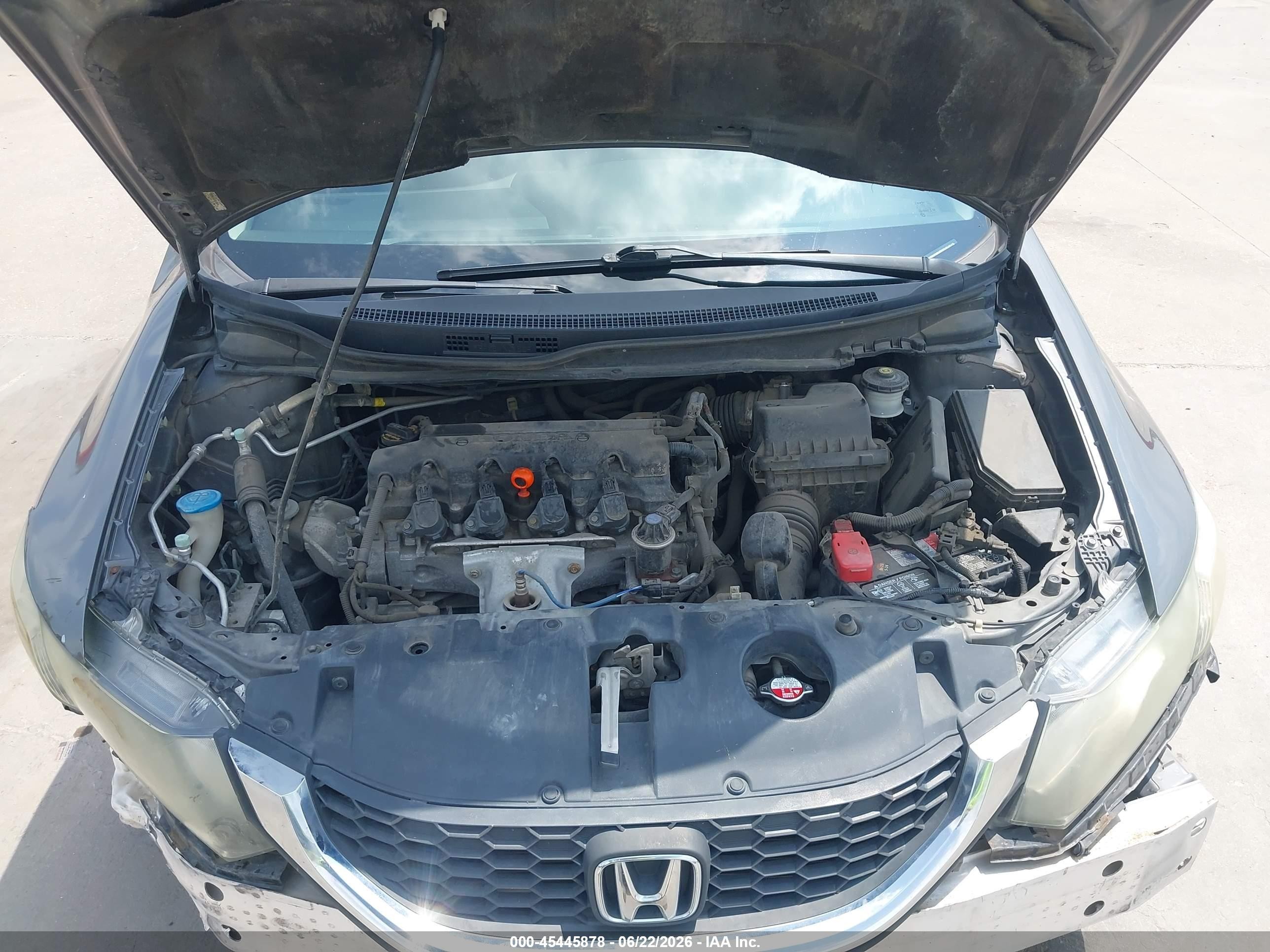 2013 Honda Civic Lx Gray vin: 19XFB2F55DE075096