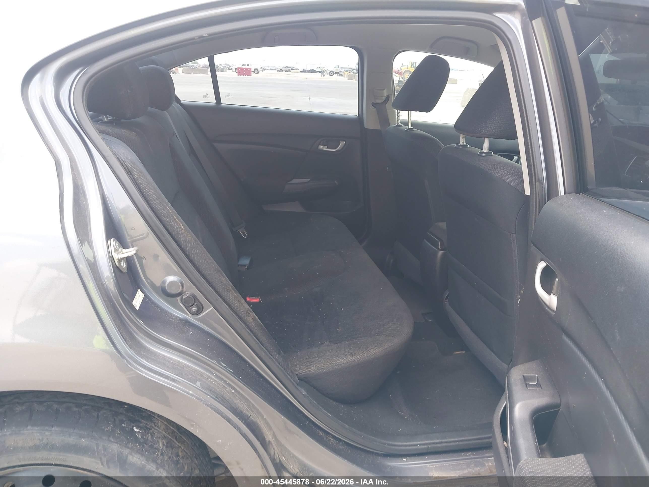 2013 Honda Civic Lx Gray vin: 19XFB2F55DE075096