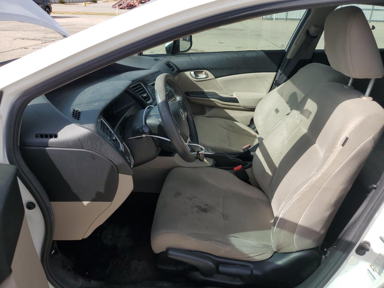2013 Honda Civic Lx Белый vin: 19XFB2F55DE081030