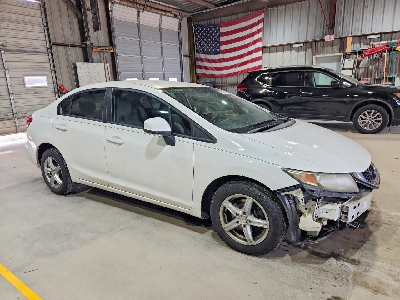 2013 Honda Civic Lx Белый vin: 19XFB2F55DE081030