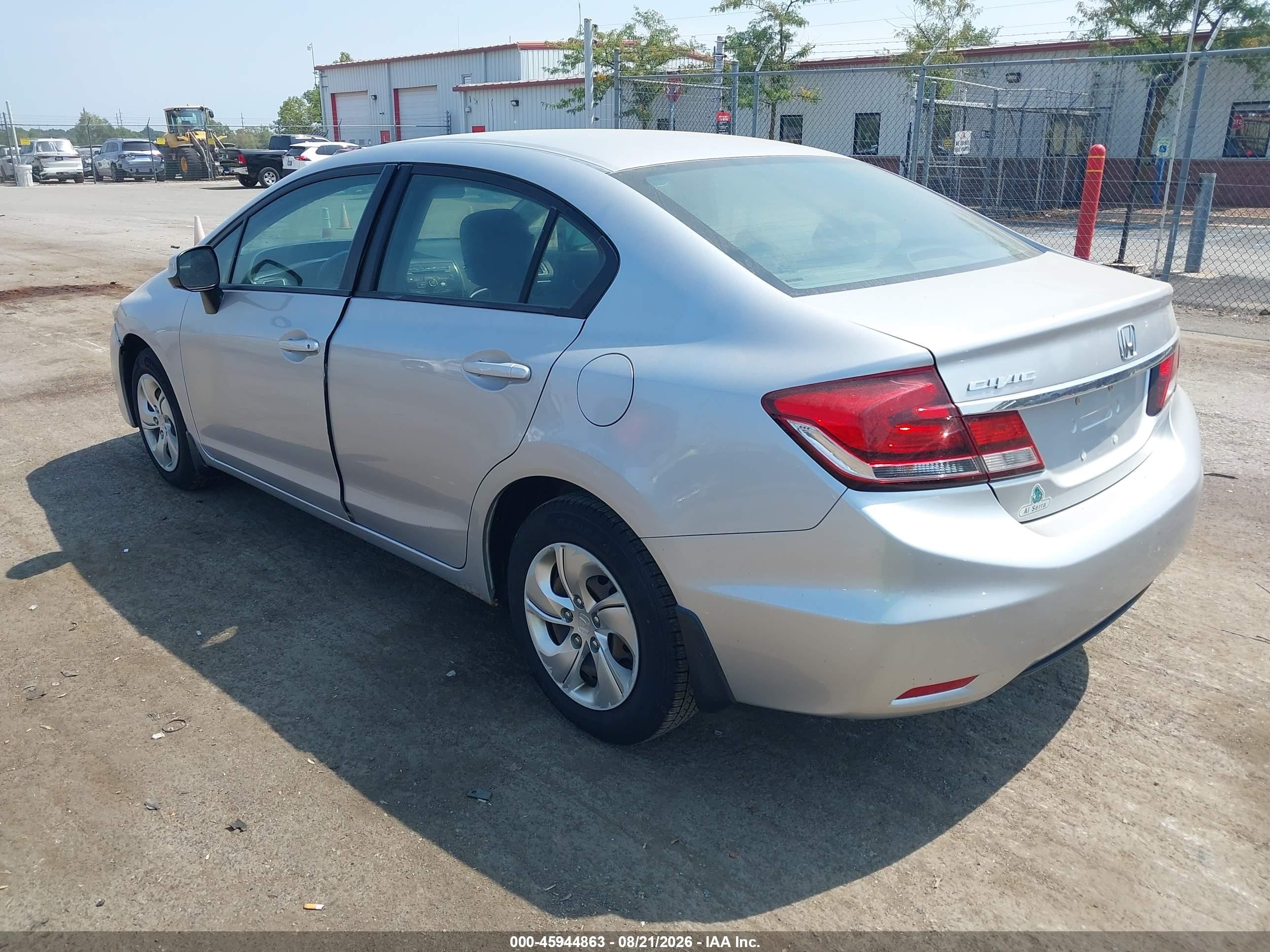 2013 Honda Civic Lx Silver vin: 19XFB2F55DE094957
