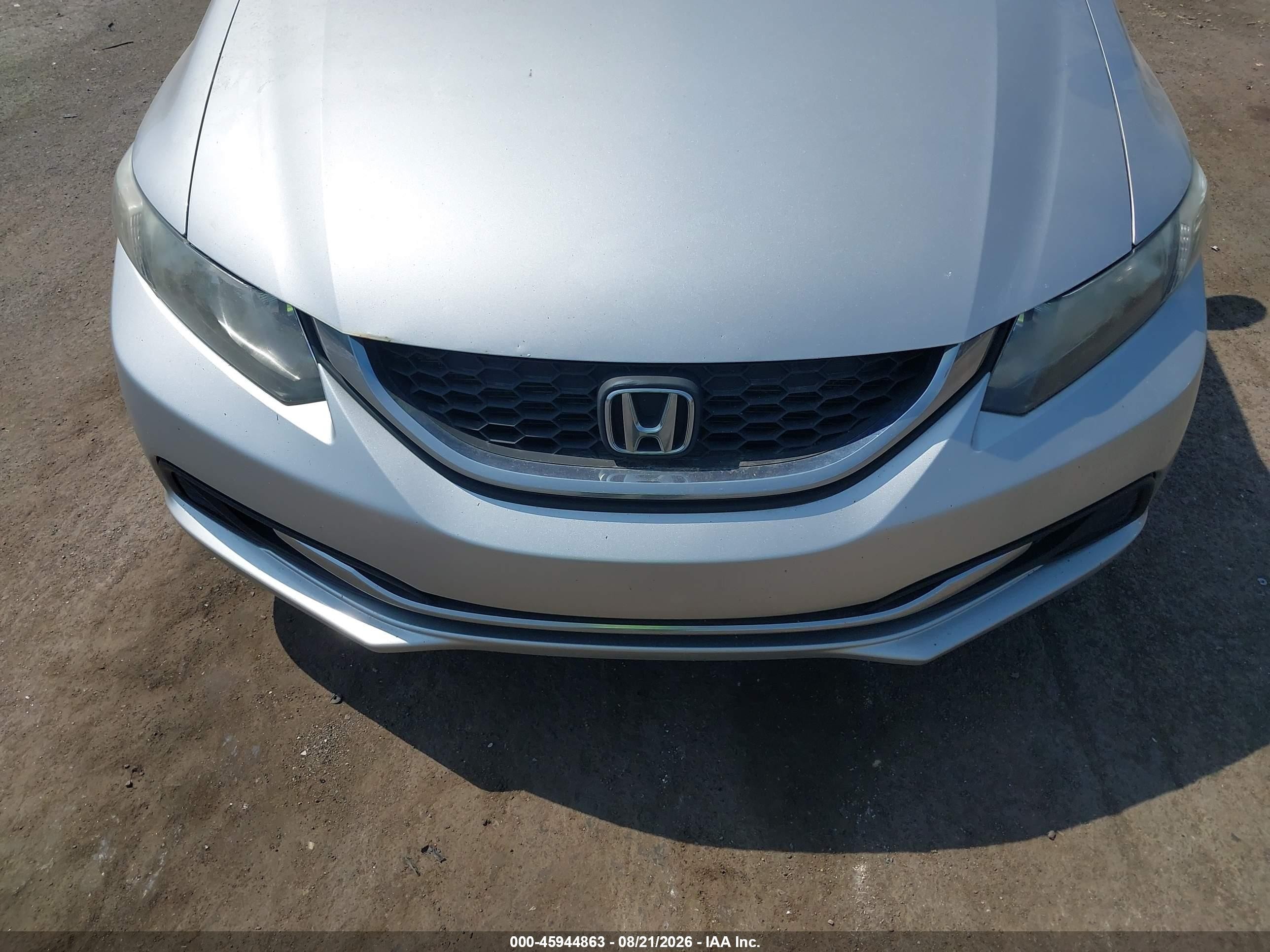 2013 Honda Civic Lx Silver vin: 19XFB2F55DE094957