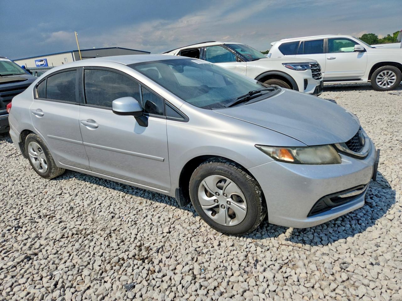 2013 Honda Civic Lx Серебряный vin: 19XFB2F55DE096286