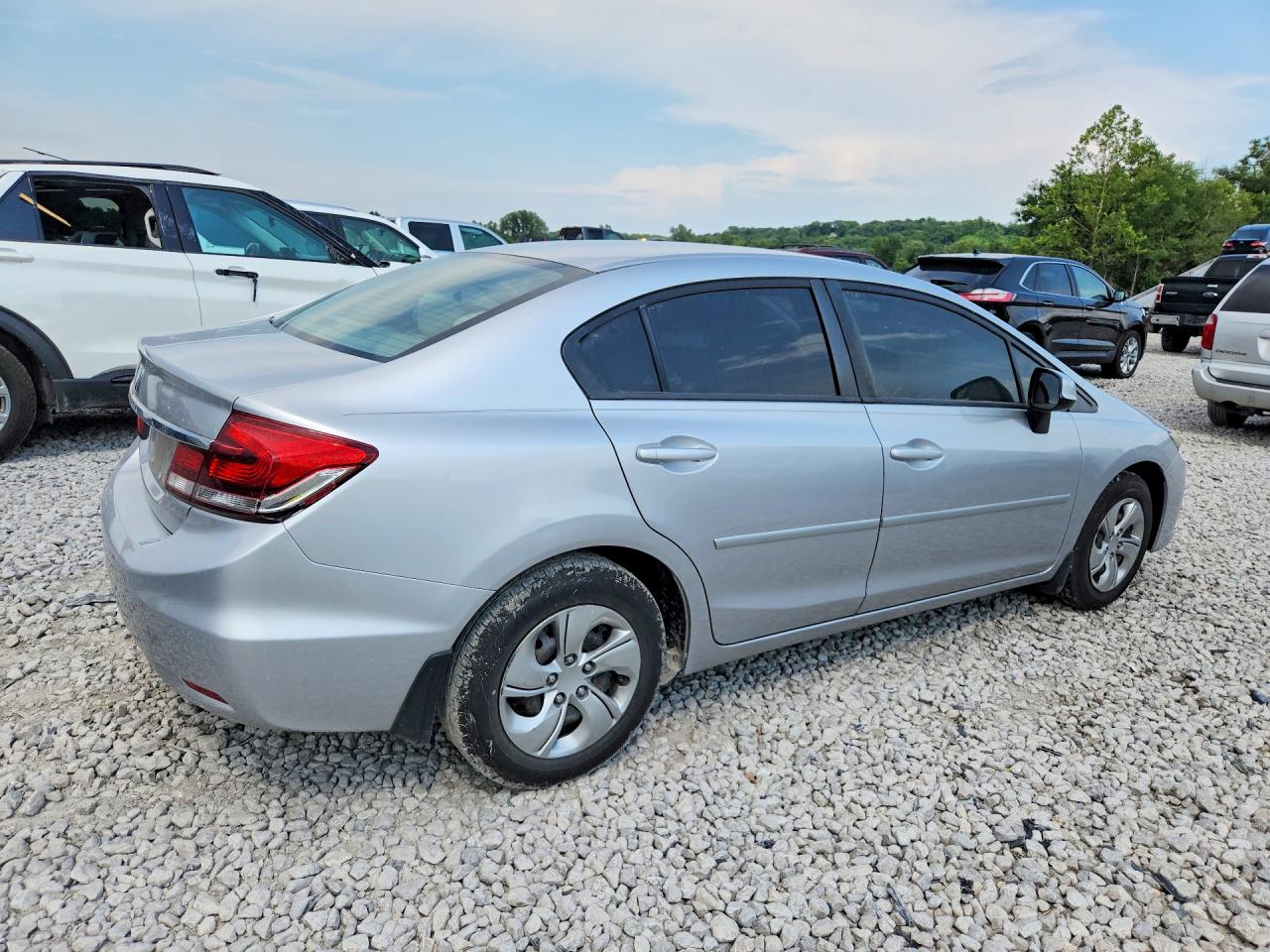 2013 Honda Civic Lx Серебряный vin: 19XFB2F55DE096286