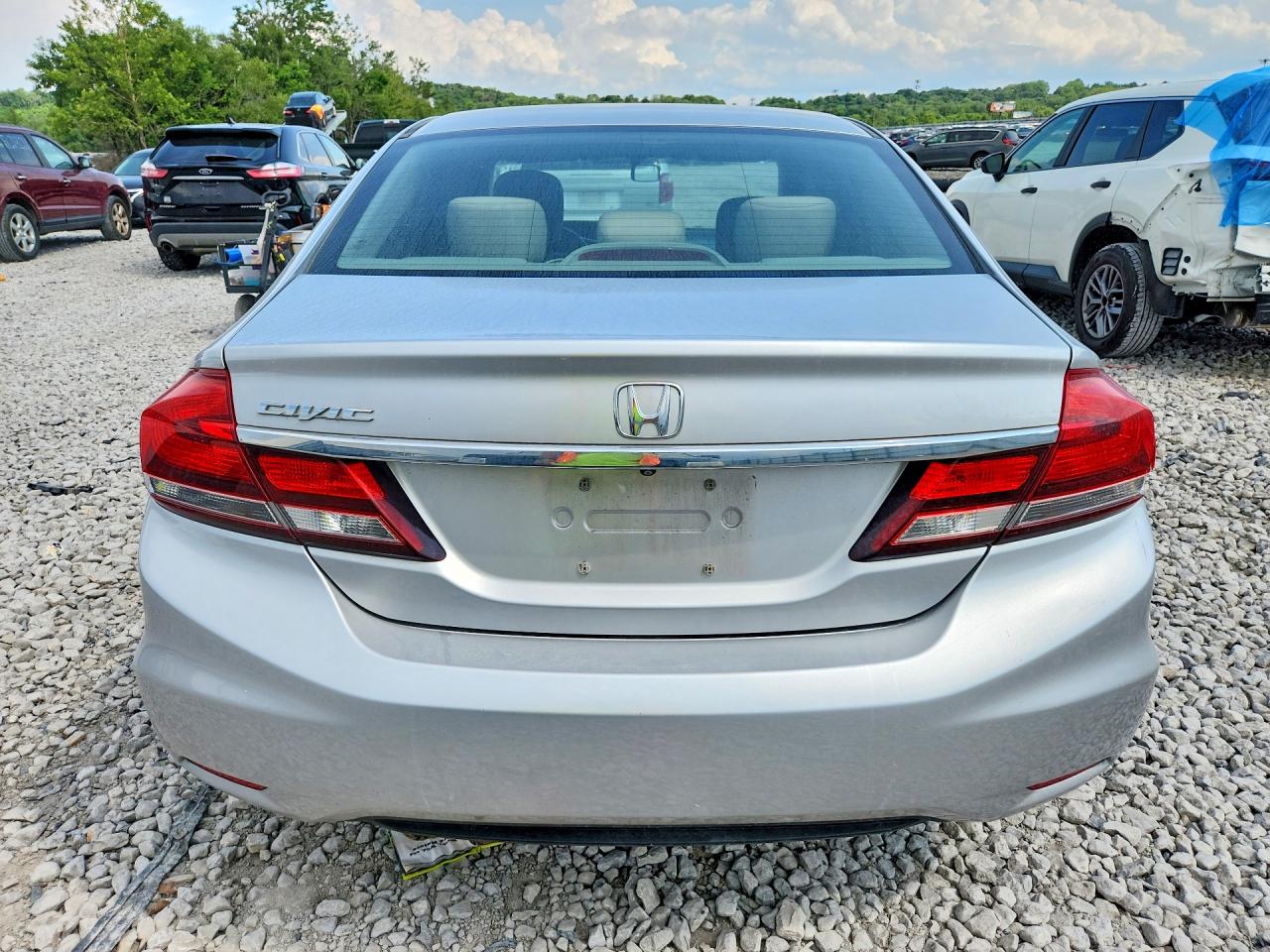 2013 Honda Civic Lx Серебряный vin: 19XFB2F55DE096286