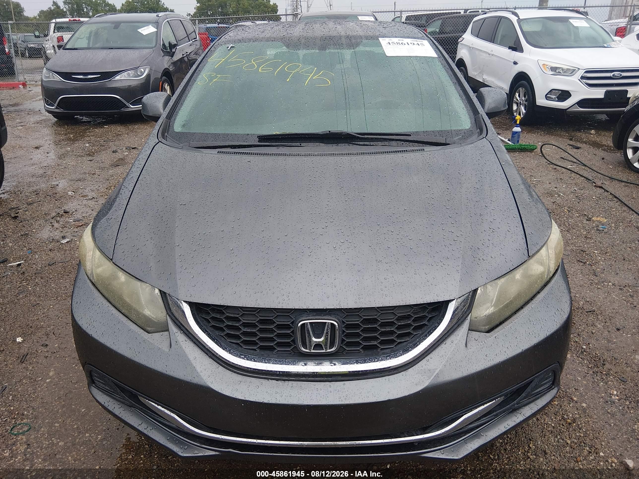 2013 Honda Civic Lx Серый vin: 19XFB2F55DE099740