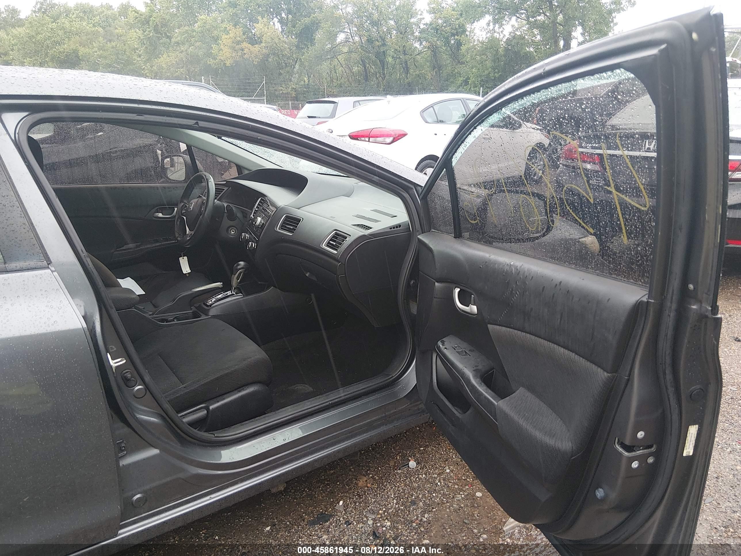 2013 Honda Civic Lx Серый vin: 19XFB2F55DE099740
