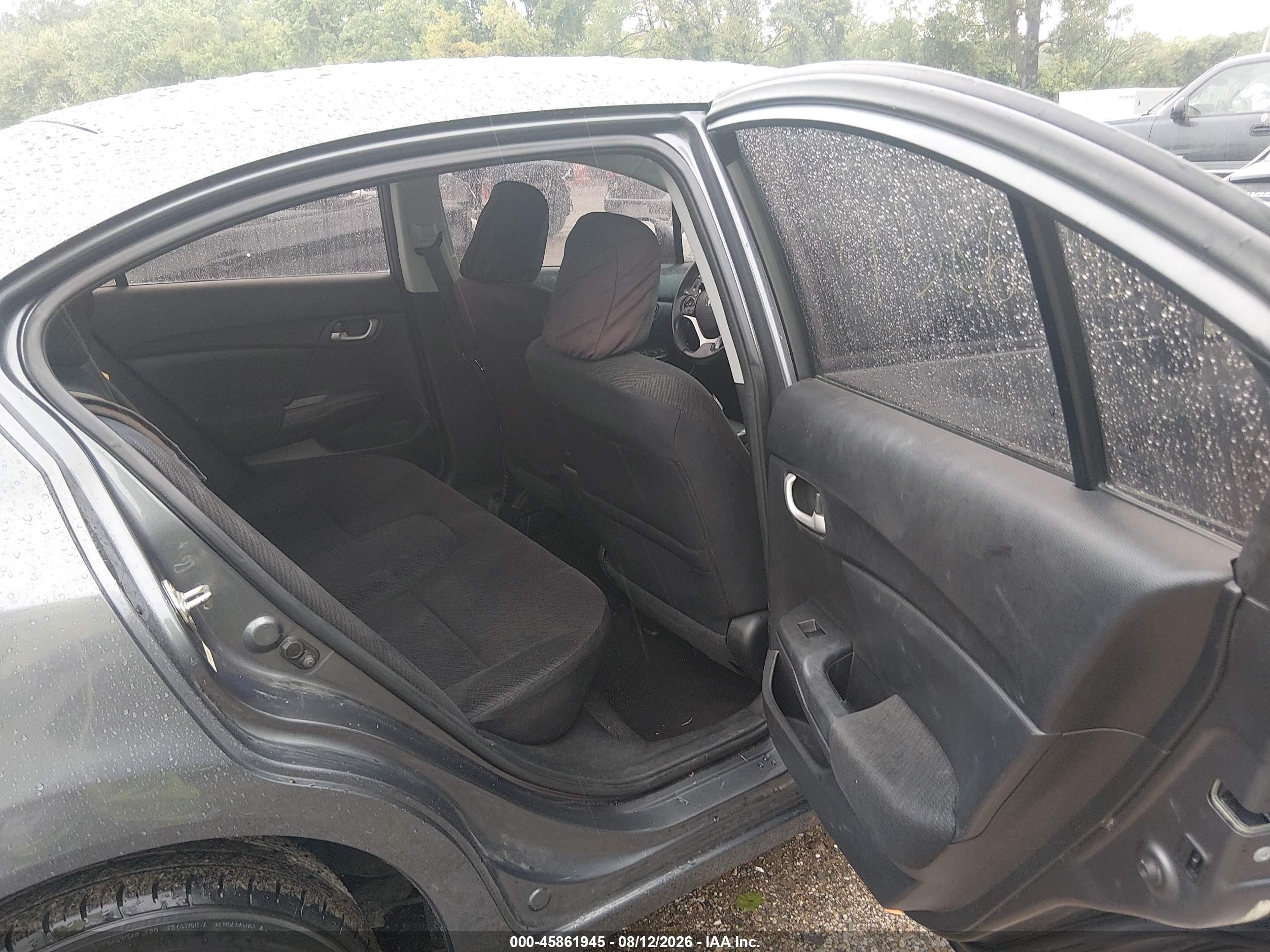 2013 Honda Civic Lx Серый vin: 19XFB2F55DE099740