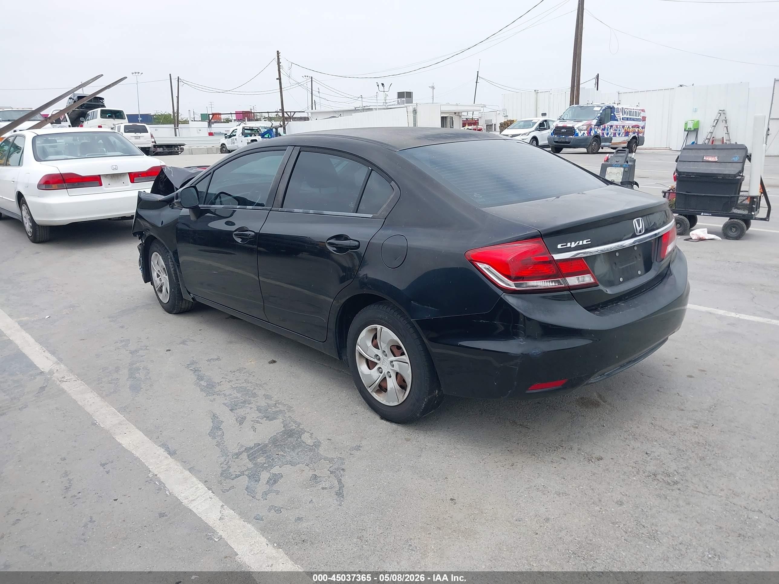 2013 Honda Civic Lx Черный vin: 19XFB2F55DE216555