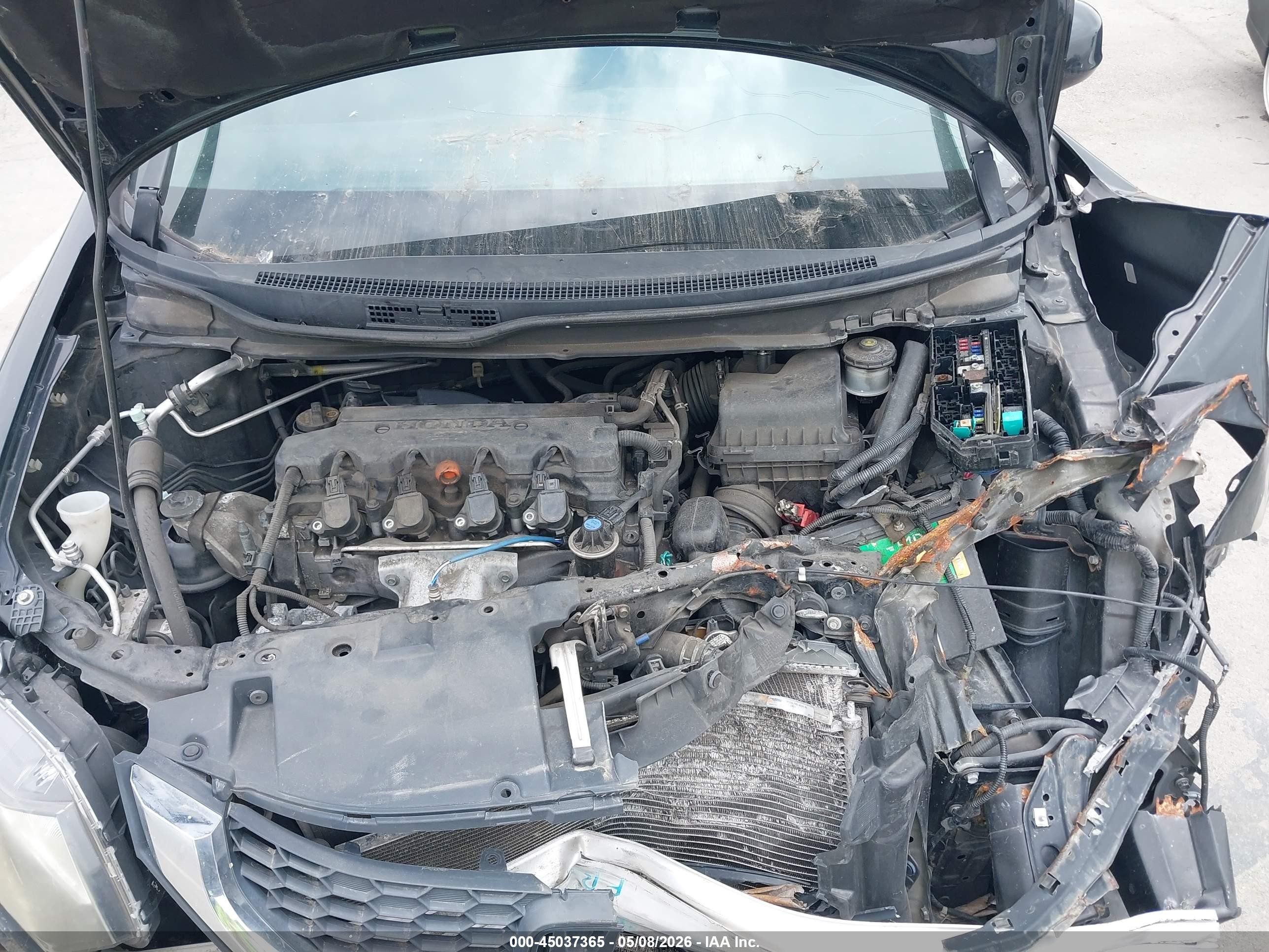 2013 Honda Civic Lx Черный vin: 19XFB2F55DE216555
