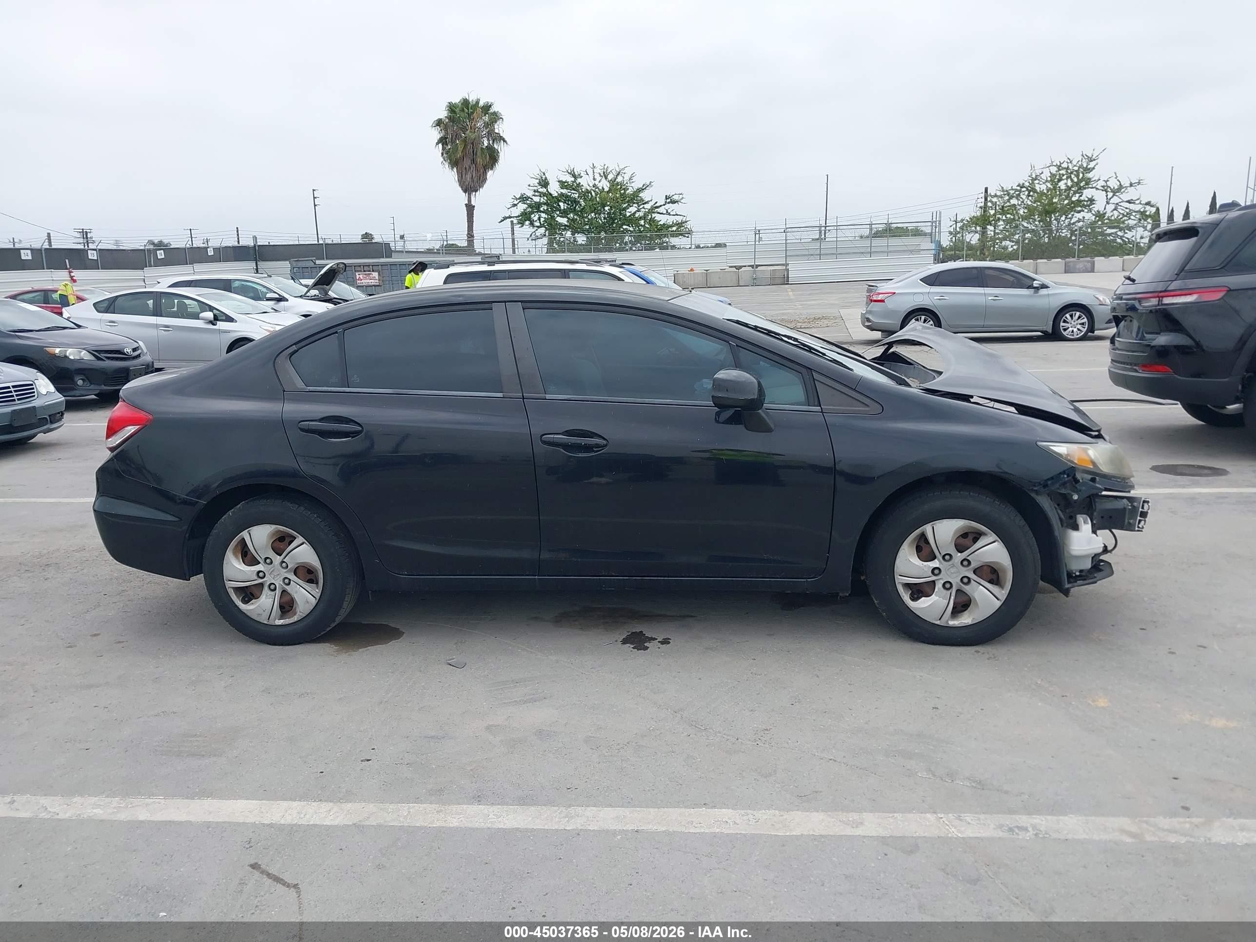 2013 Honda Civic Lx Черный vin: 19XFB2F55DE216555