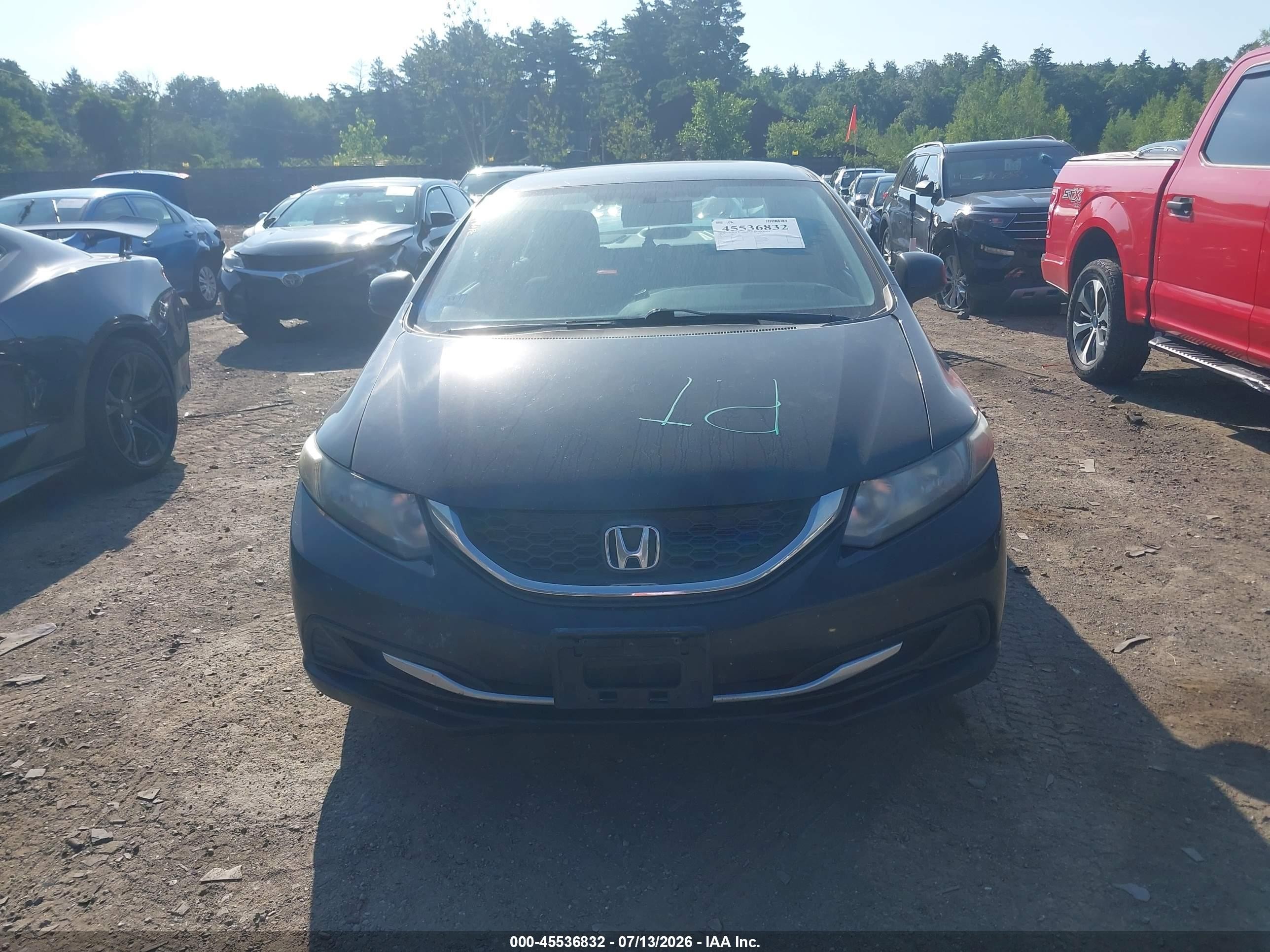 2013 Honda Civic Lx Black vin: 19XFB2F55DE219522