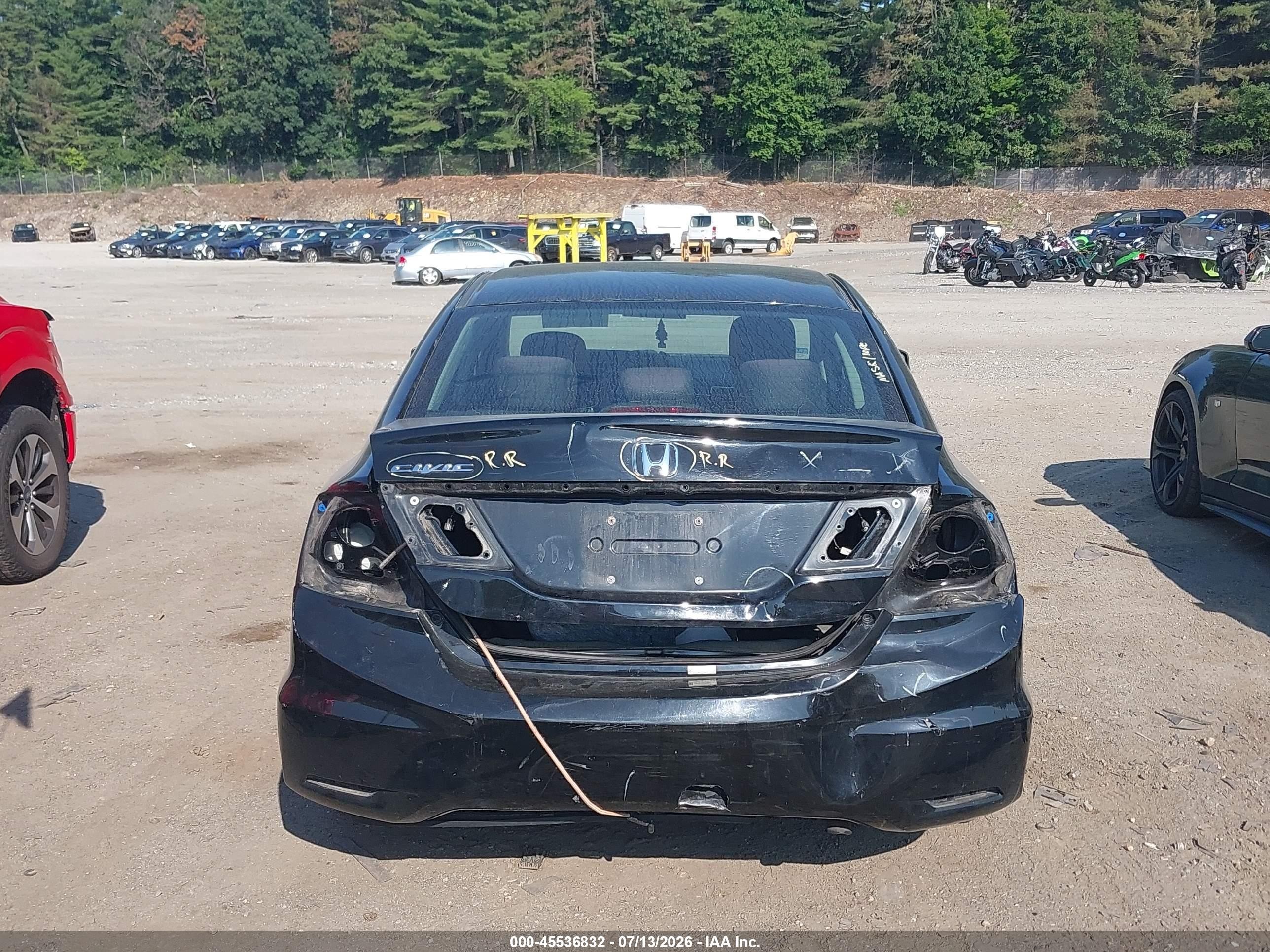 2013 Honda Civic Lx Black vin: 19XFB2F55DE219522
