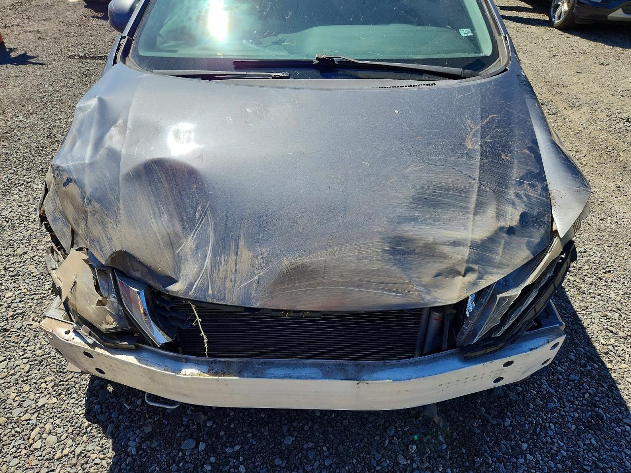 2013 Honda Civic Lx Gray vin: 19XFB2F55DE222453