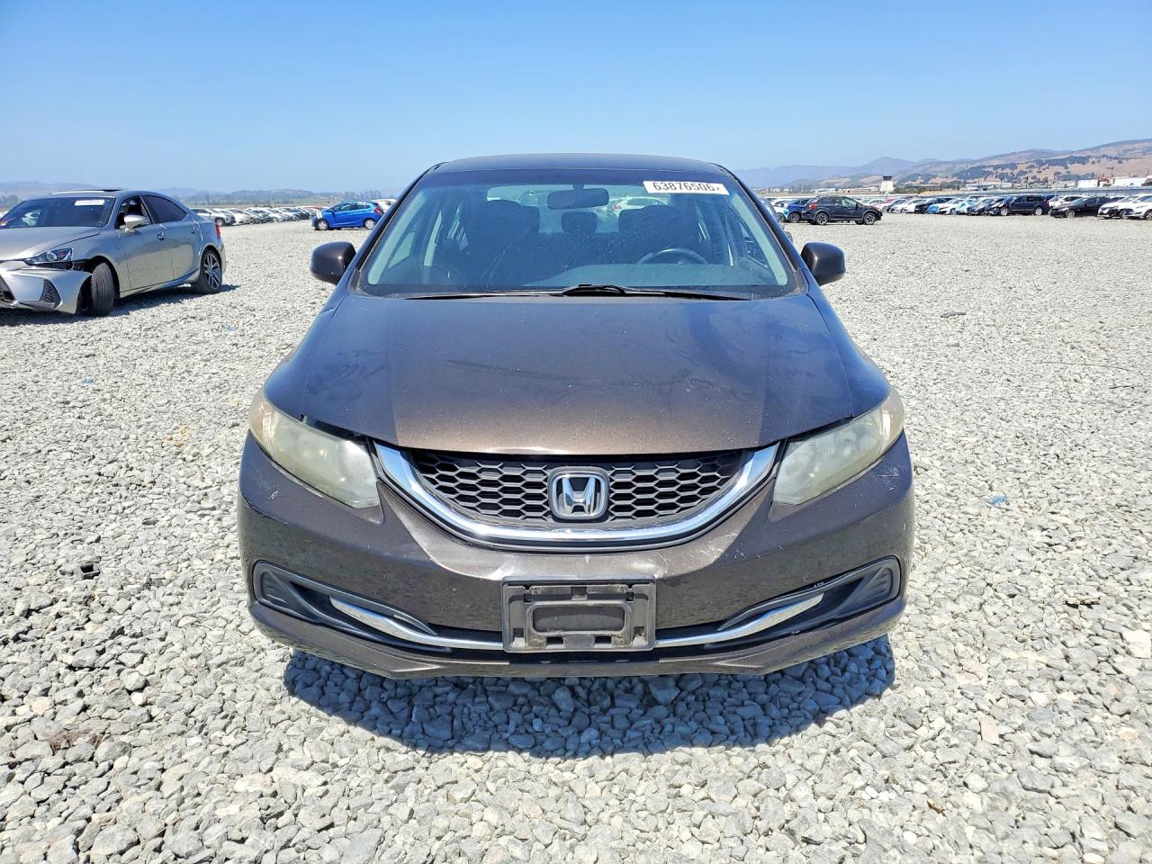 2013 Honda Civic Lx Brown vin: 19XFB2F55DE228446