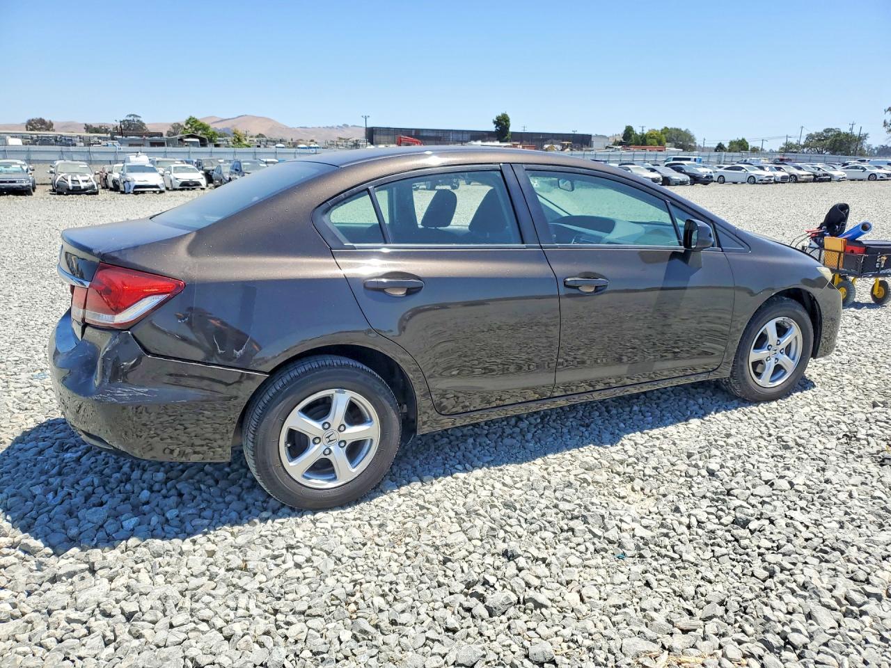 2013 Honda Civic Lx Brown vin: 19XFB2F55DE228446