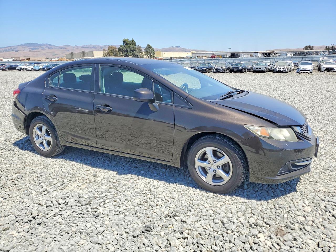 2013 Honda Civic Lx Brown vin: 19XFB2F55DE228446