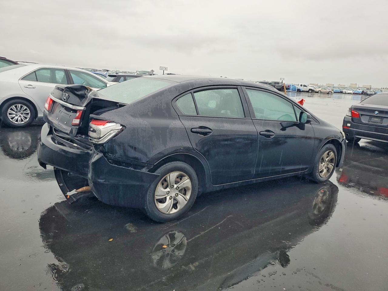 2013 Honda Civic Lx Black vin: 19XFB2F55DE246252