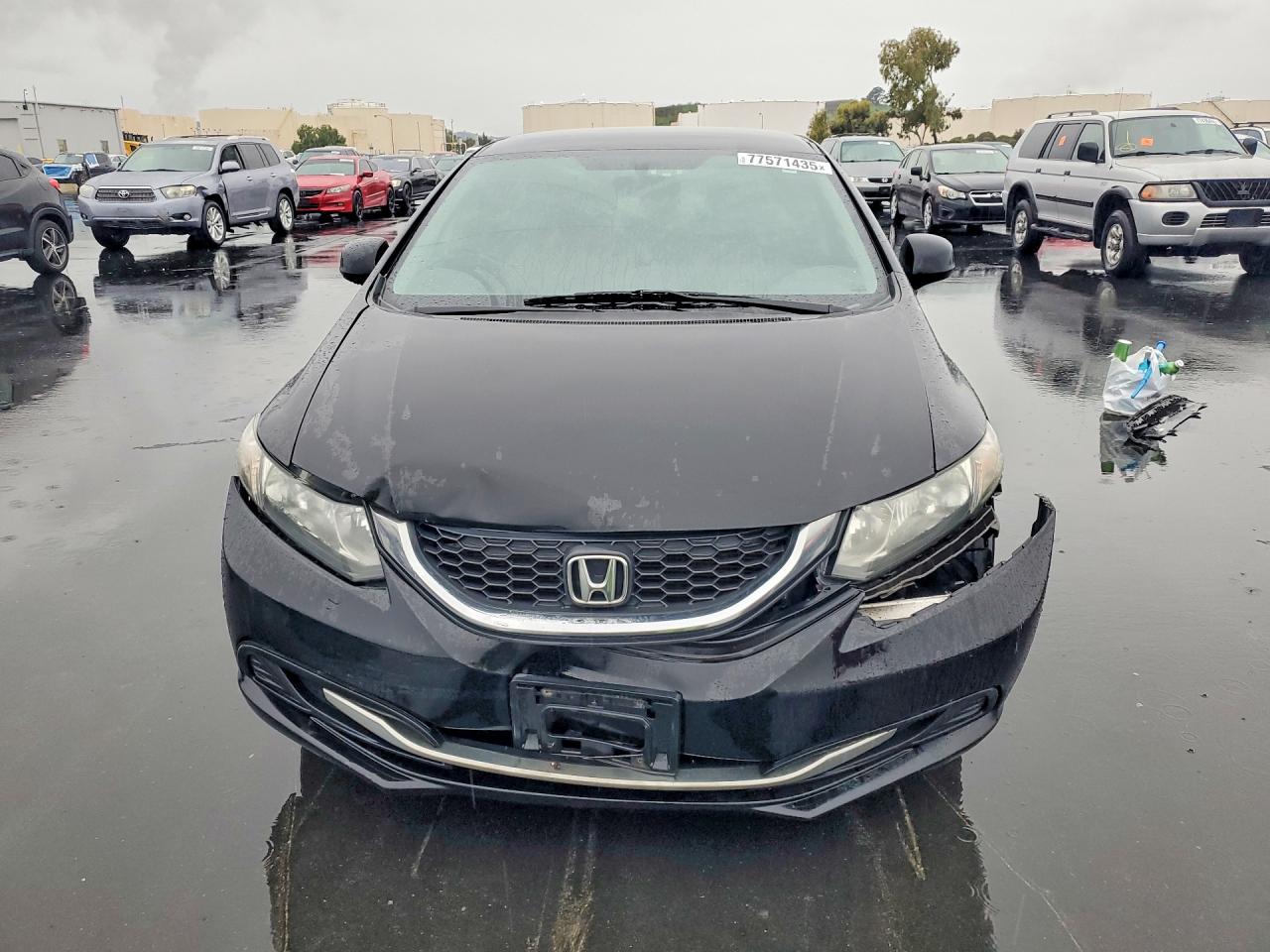 2013 Honda Civic Lx Black vin: 19XFB2F55DE246252