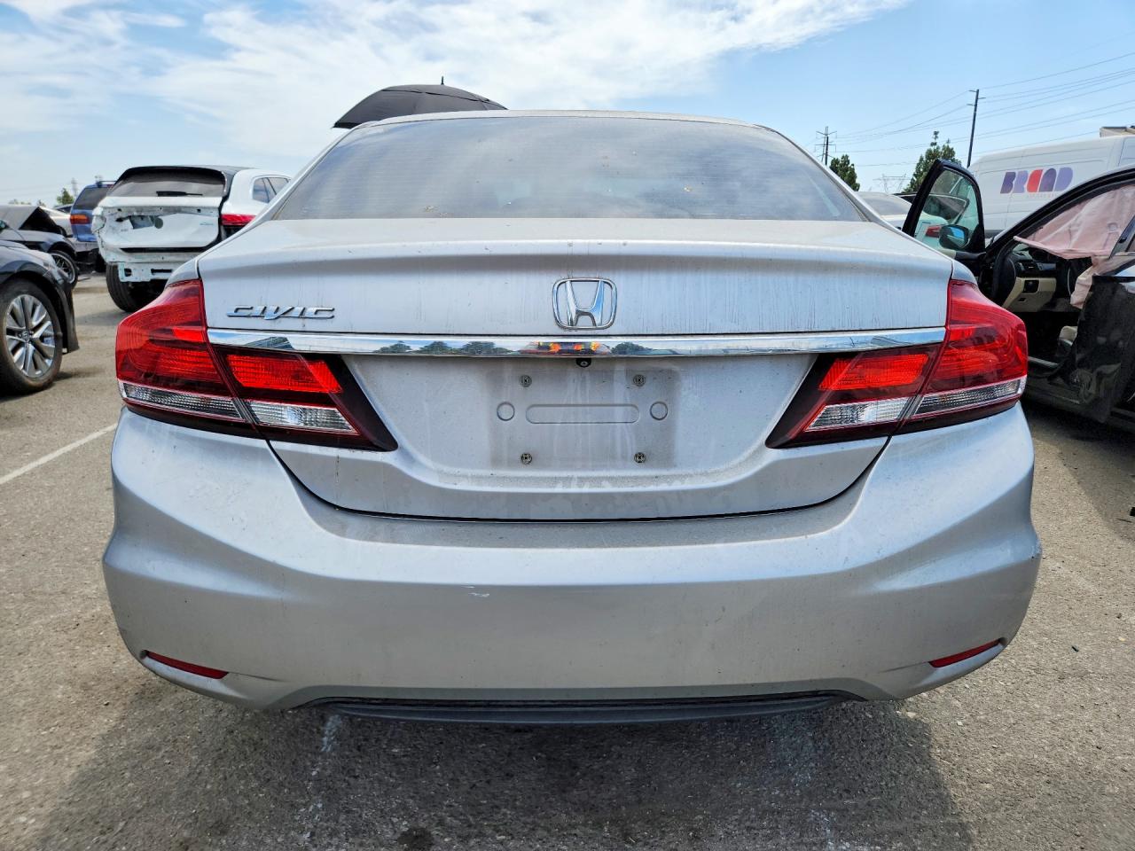 2013 Honda Civic Lx Silver vin: 19XFB2F55DE249460