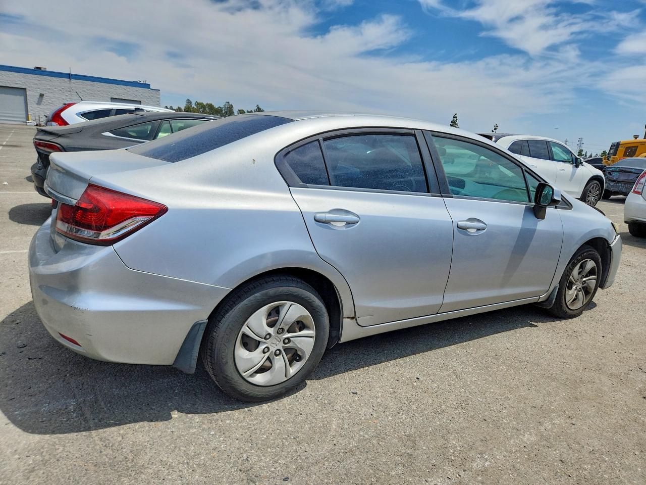 2013 Honda Civic Lx Silver vin: 19XFB2F55DE249460