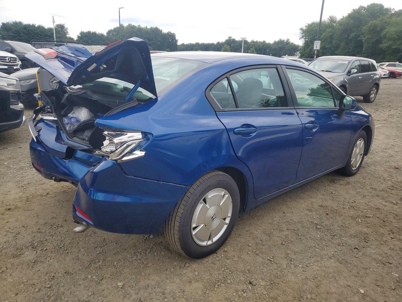 2013 Honda Civic Lx Blue vin: 19XFB2F55DE257509