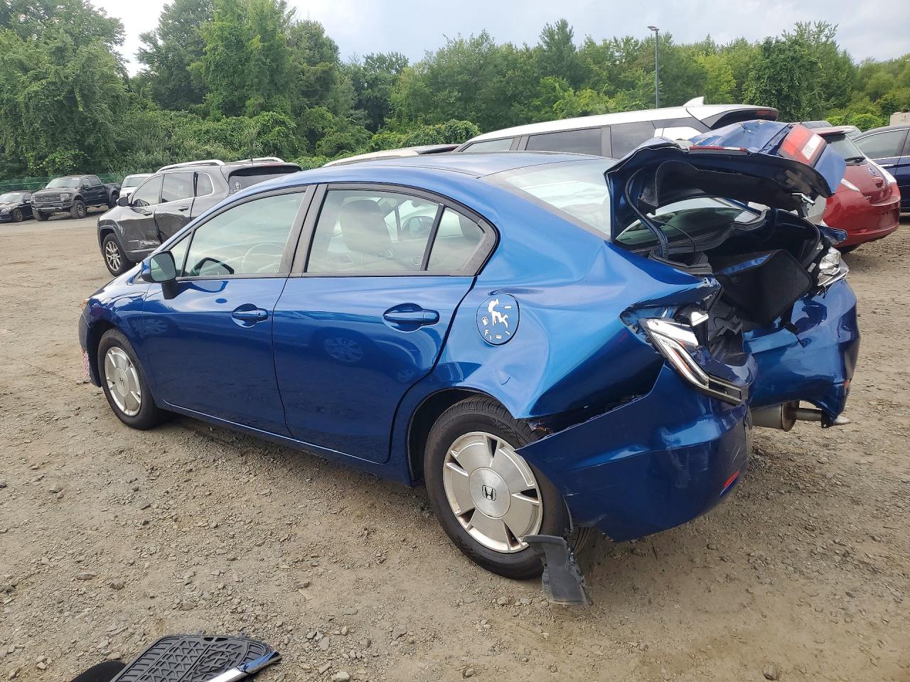 2013 Honda Civic Lx Blue vin: 19XFB2F55DE257509
