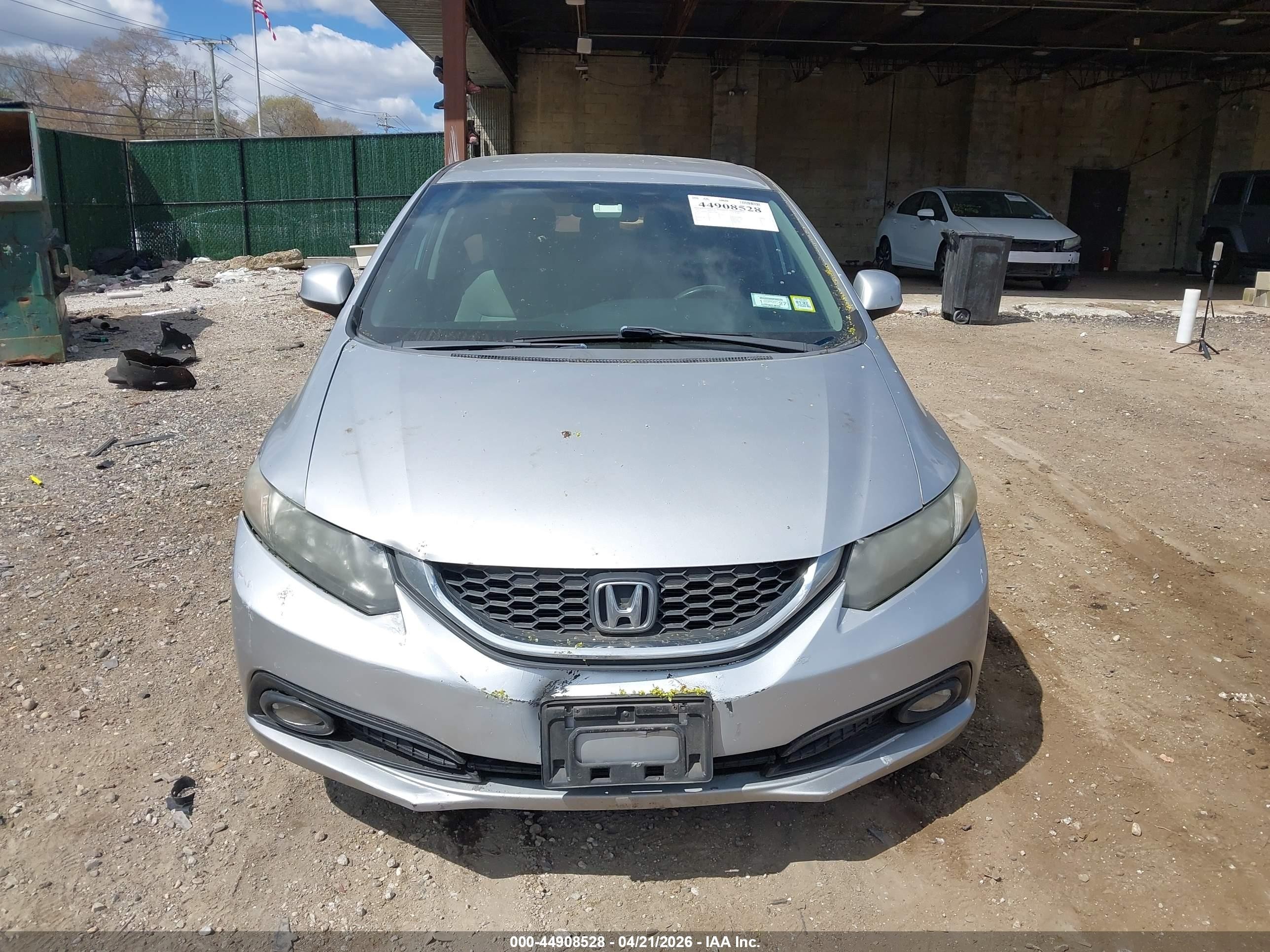 2013 Honda Civic Lx Gray vin: 19XFB2F55DE259308