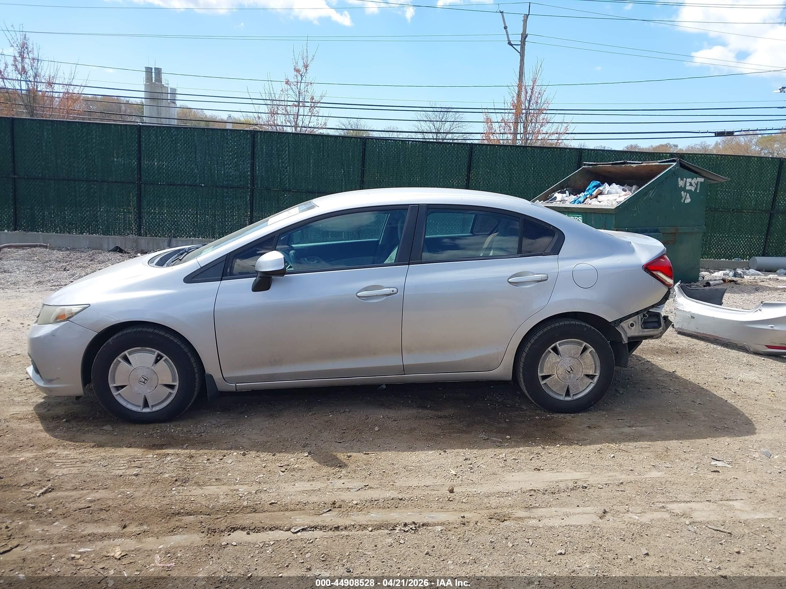 2013 Honda Civic Lx Gray vin: 19XFB2F55DE259308