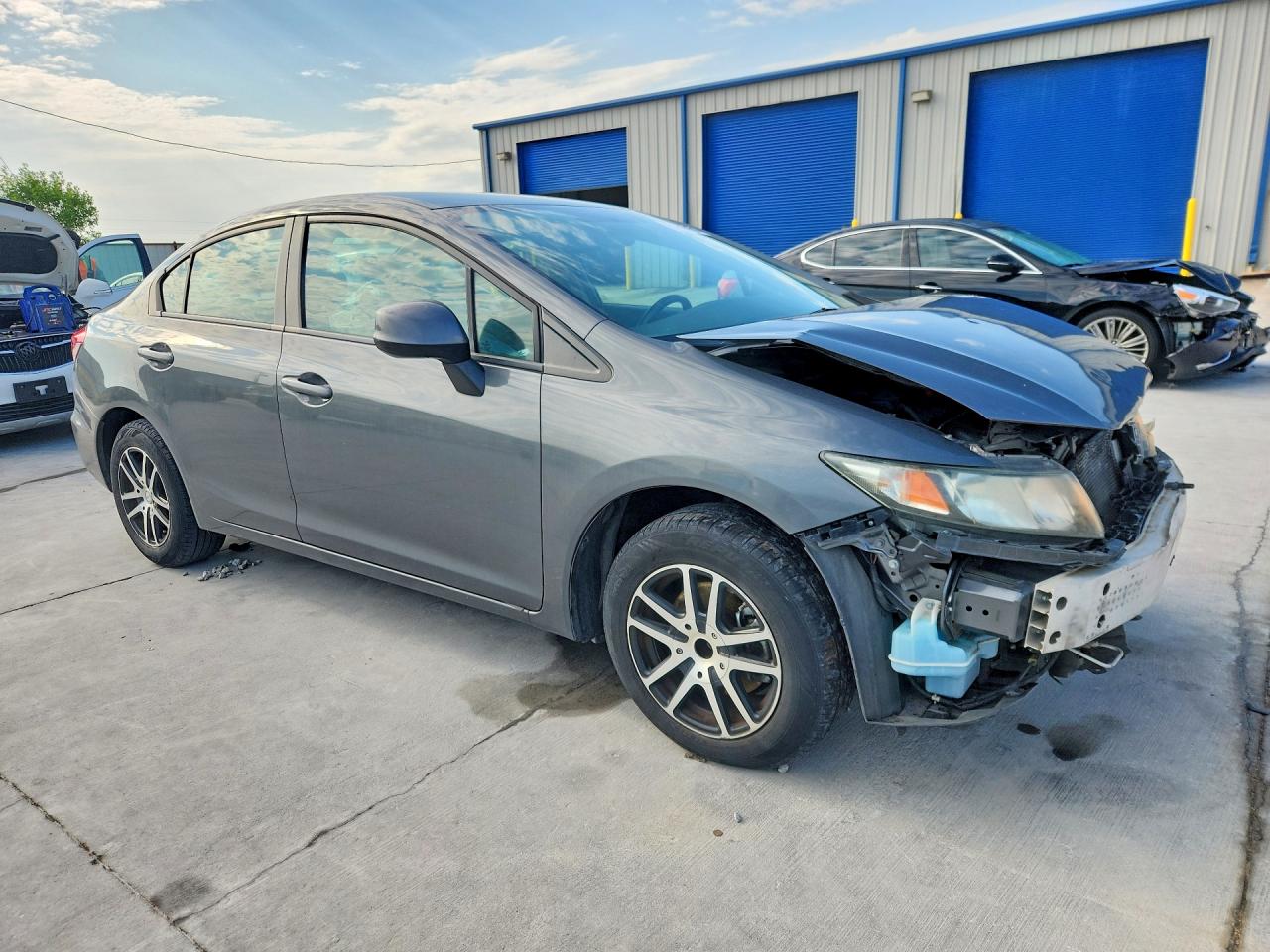 2013 Honda Civic Lx Gray vin: 19XFB2F55DE264198