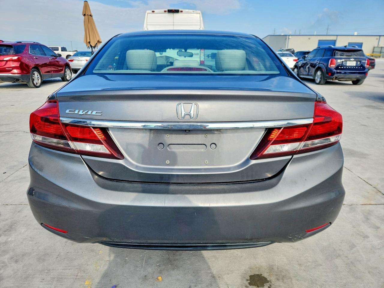 2013 Honda Civic Lx Gray vin: 19XFB2F55DE264198