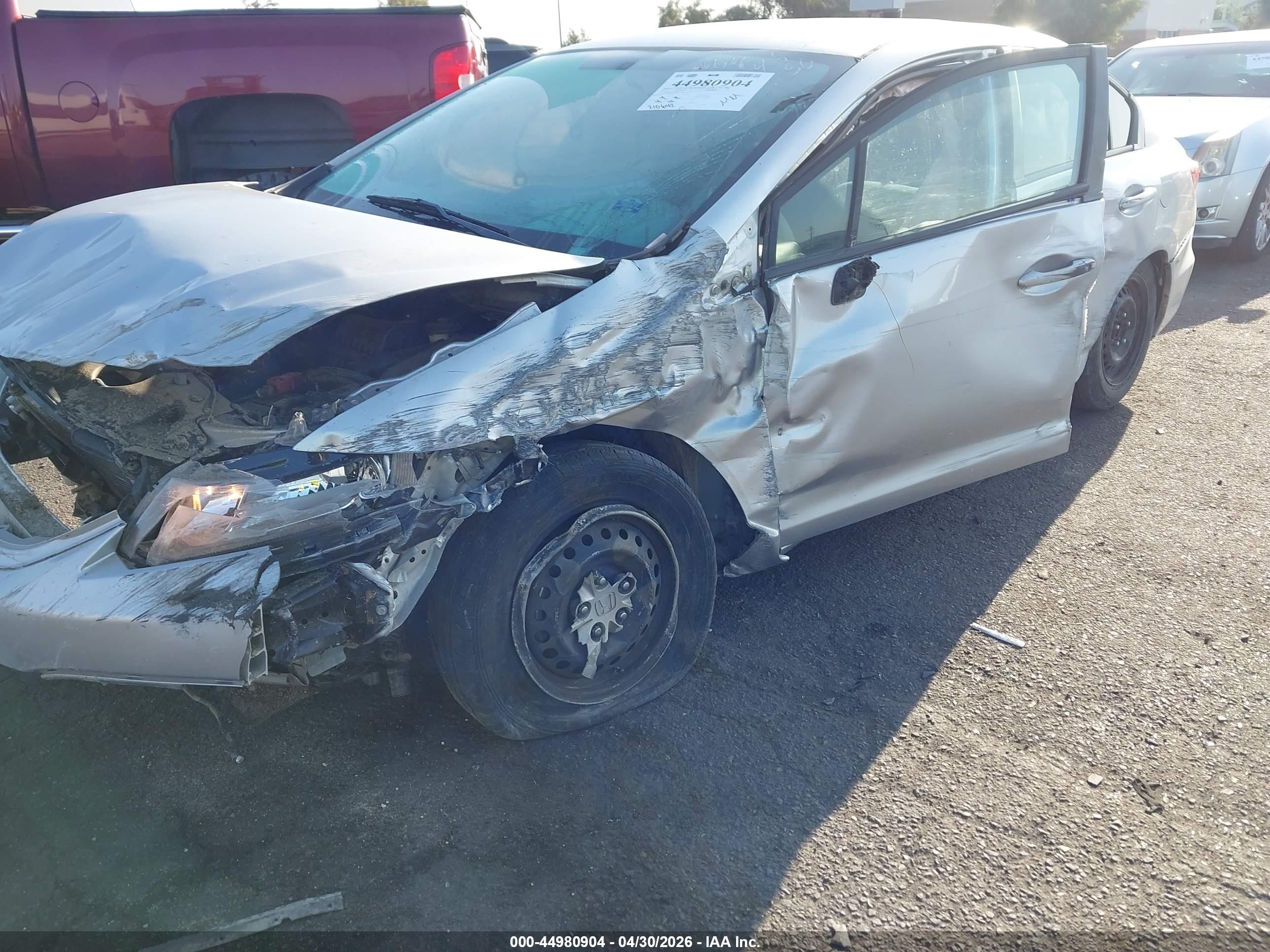 2013 Honda Civic Lx Silver vin: 19XFB2F55DE275119