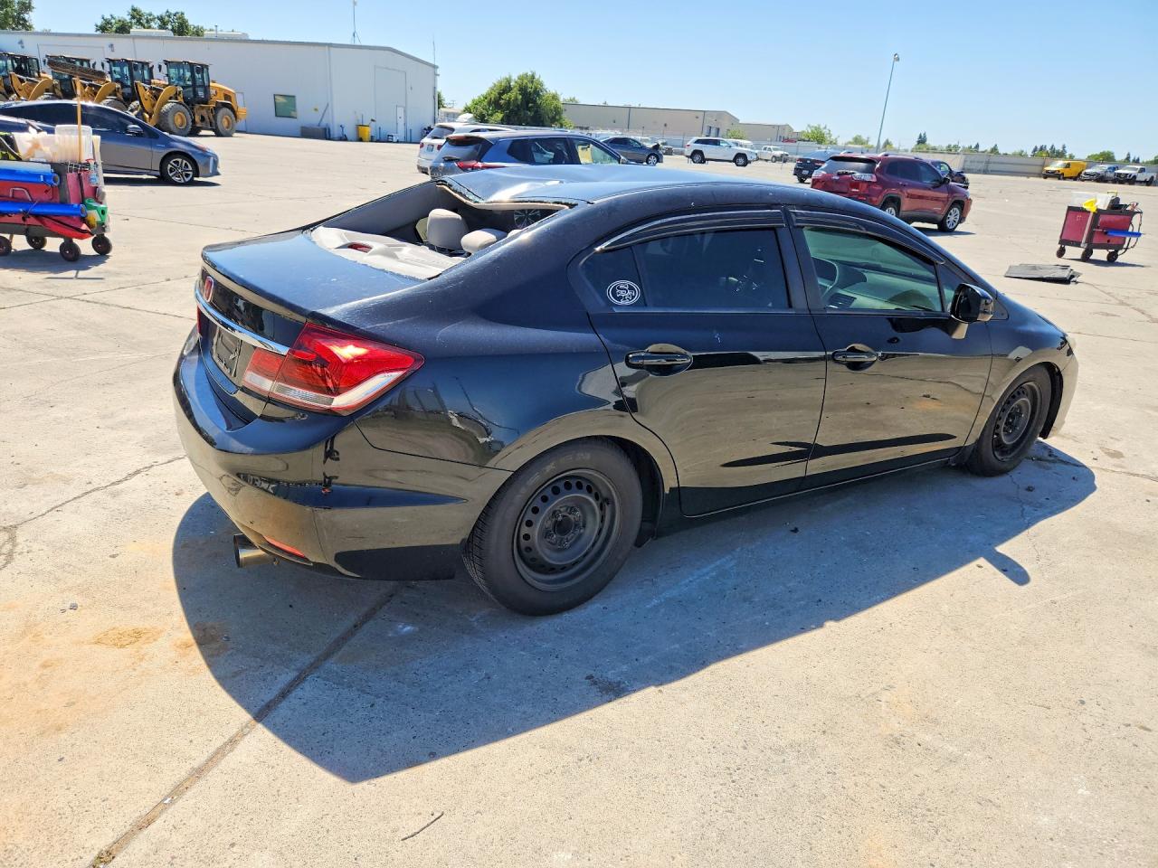 2013 Honda Civic Lx Черный vin: 19XFB2F55DE278683