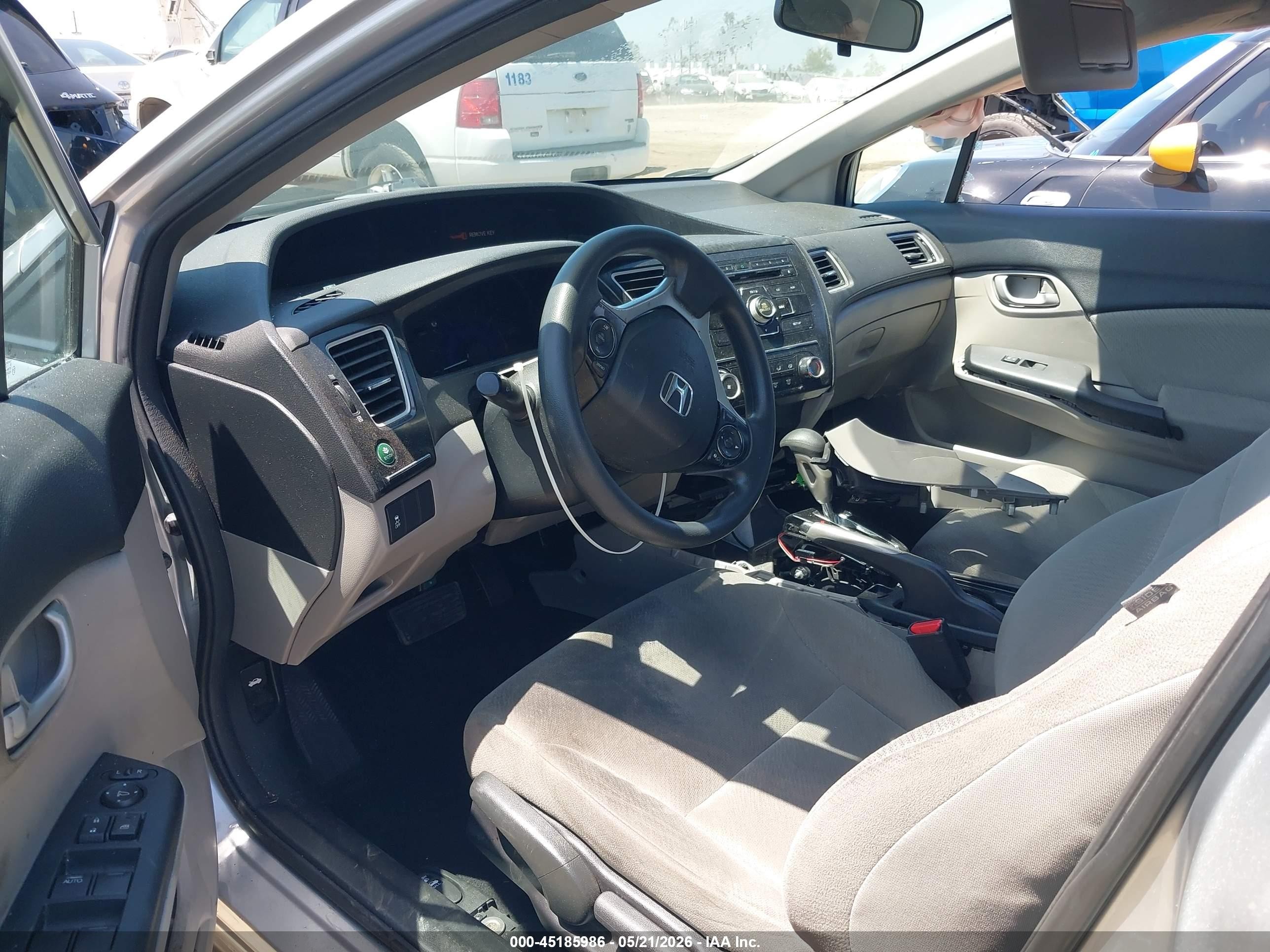 2013 Honda Civic Lx Silver vin: 19XFB2F55DE282734