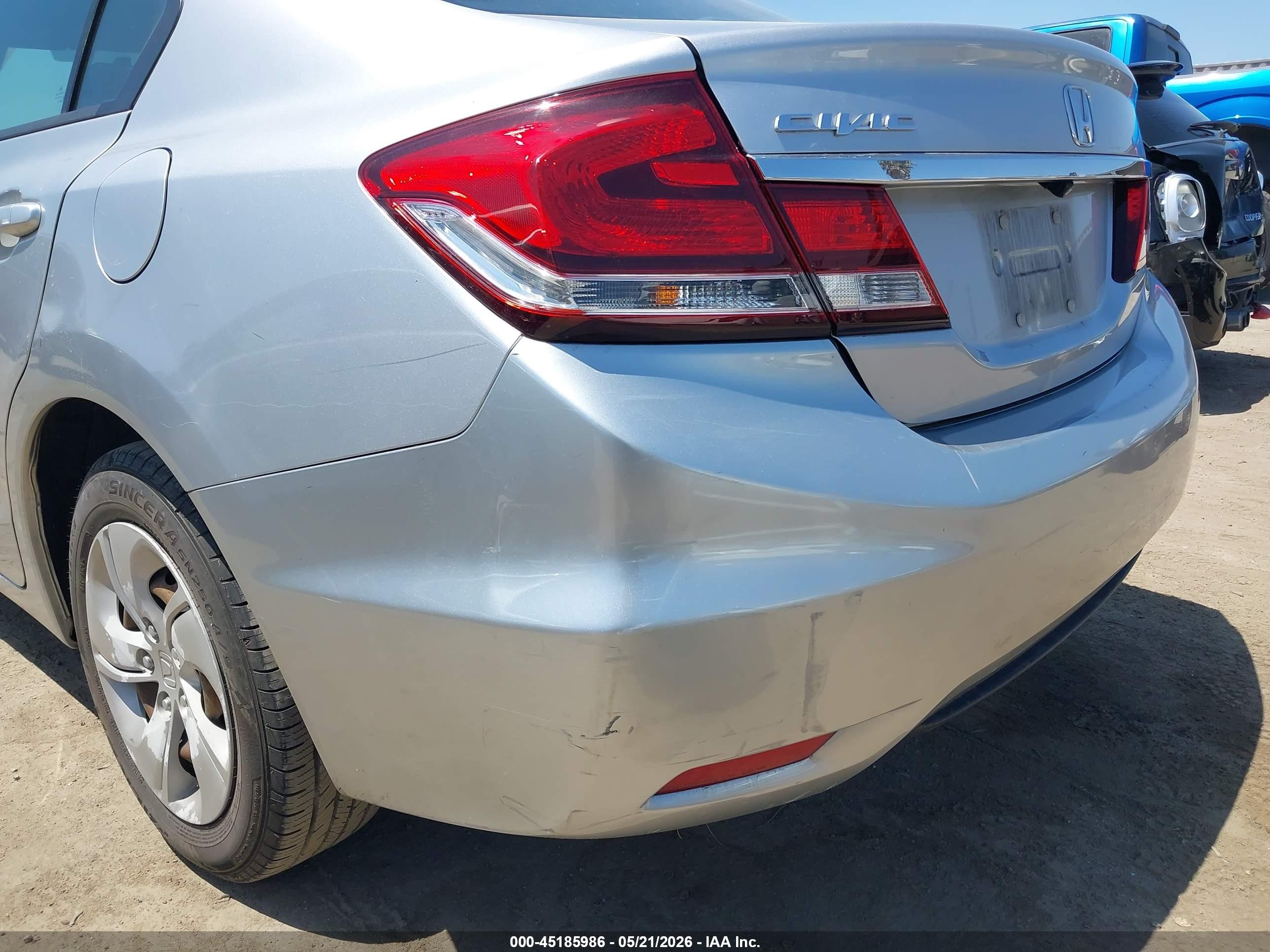 2013 Honda Civic Lx Silver vin: 19XFB2F55DE282734
