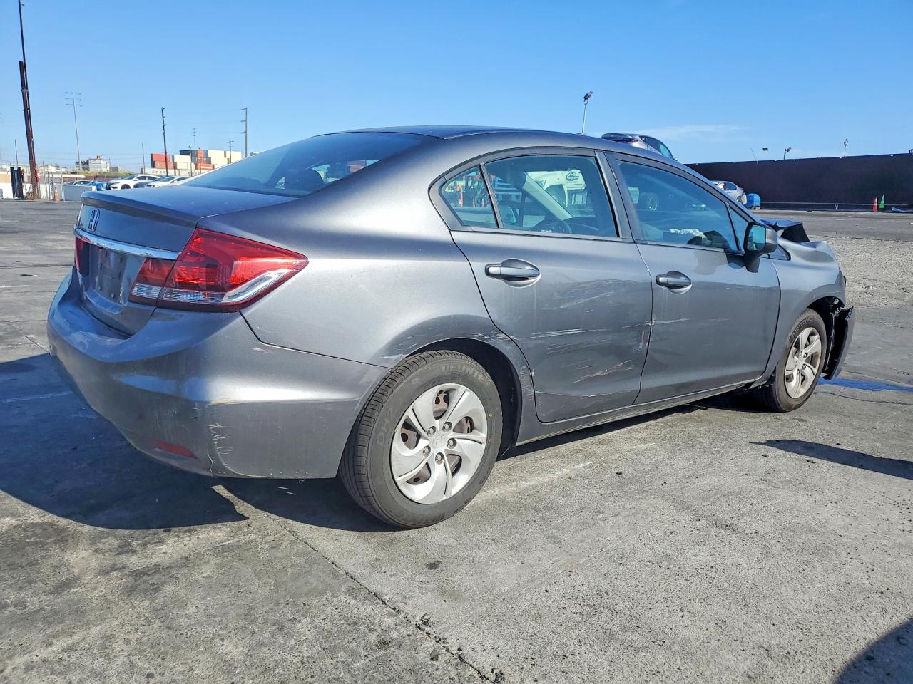 2013 Honda Civic Lx Gray vin: 19XFB2F55DE286640