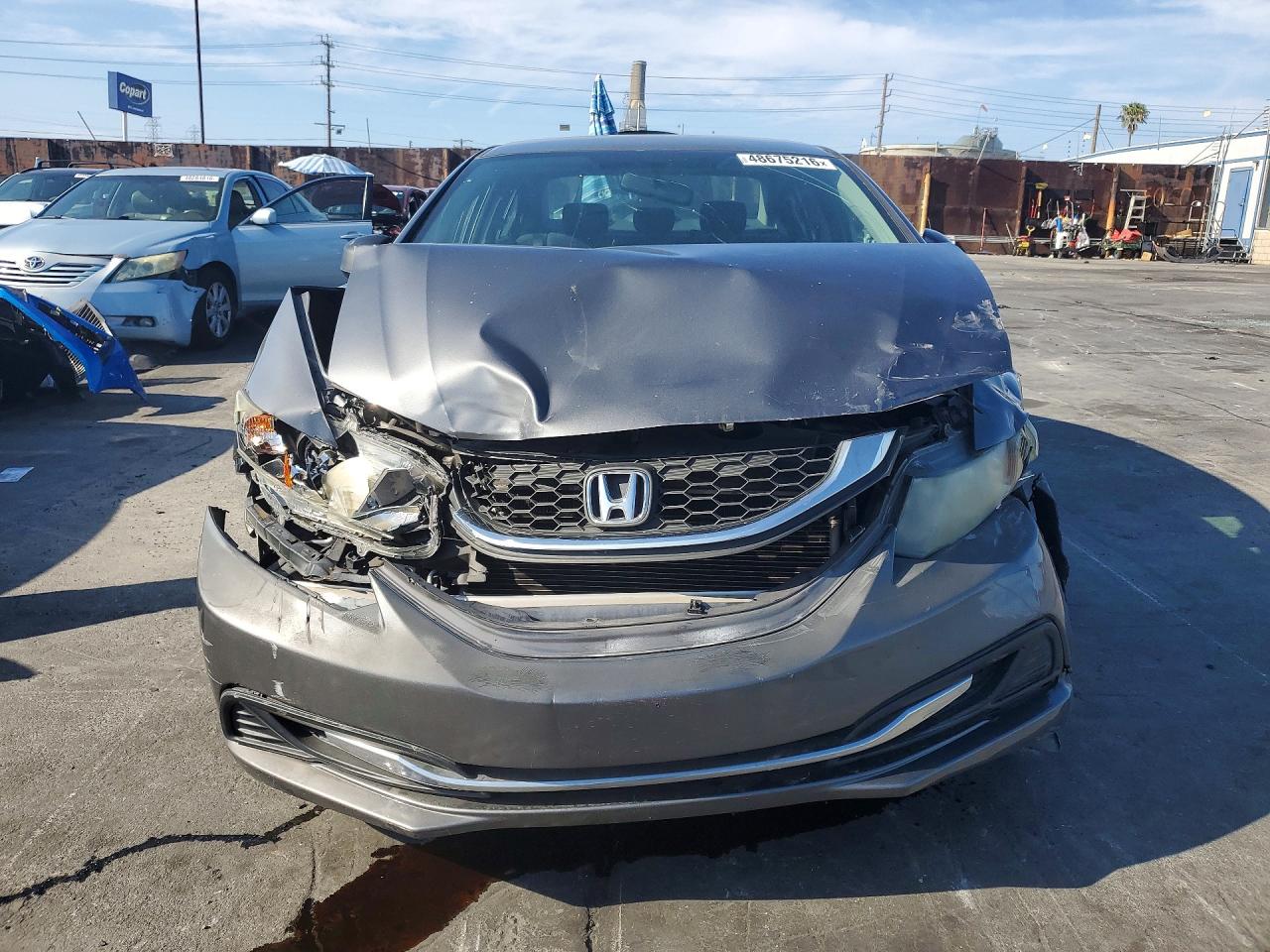 2013 Honda Civic Lx Gray vin: 19XFB2F55DE286640