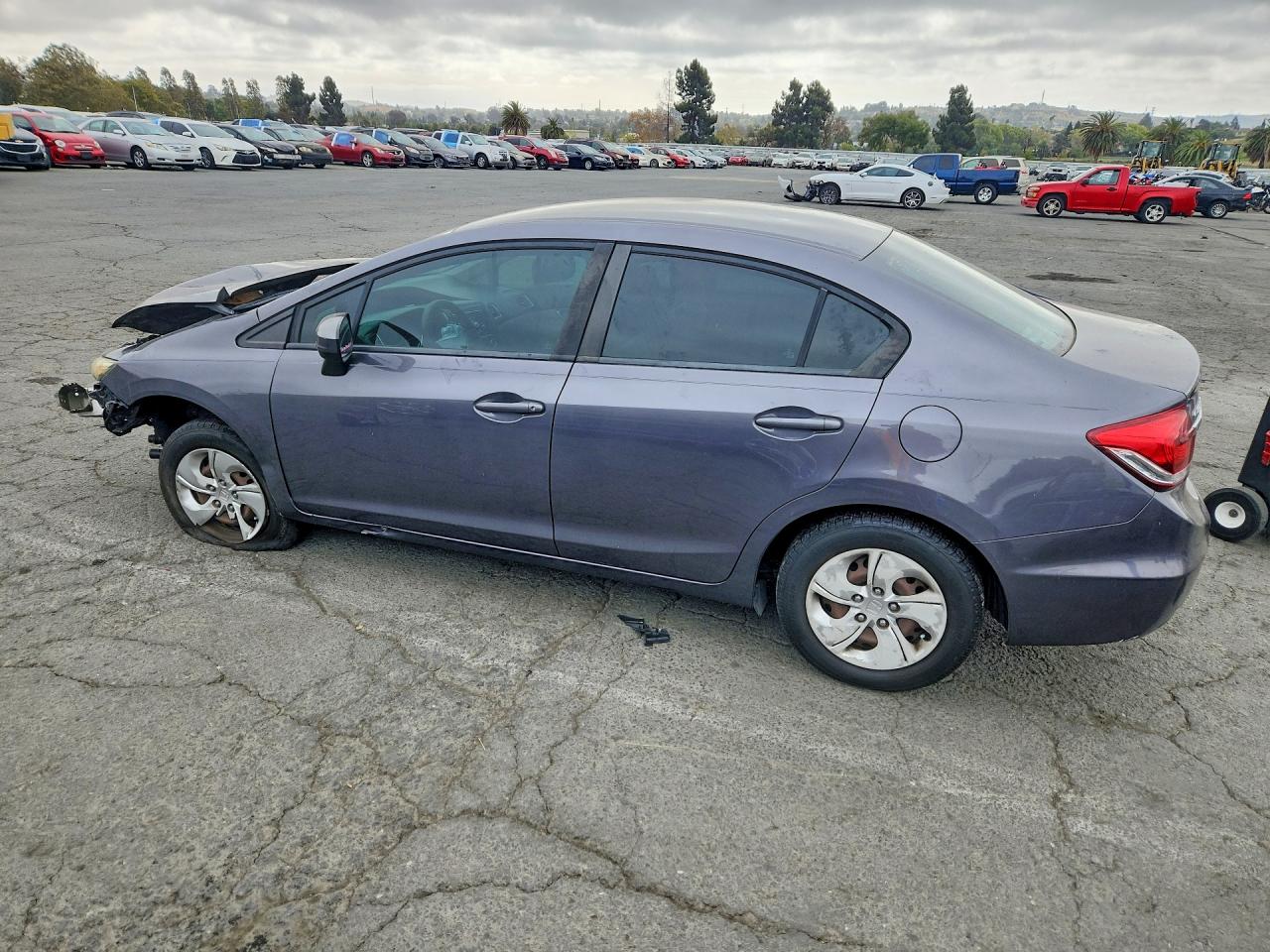 2014 Honda Civic Lx Charcoal vin: 19XFB2F55EE005759