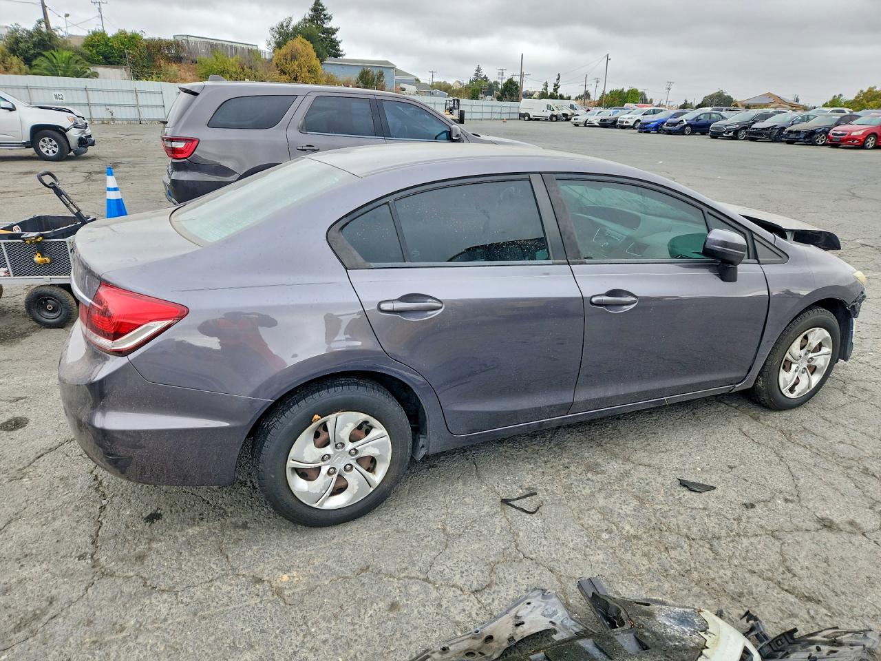 2014 Honda Civic Lx Charcoal vin: 19XFB2F55EE005759