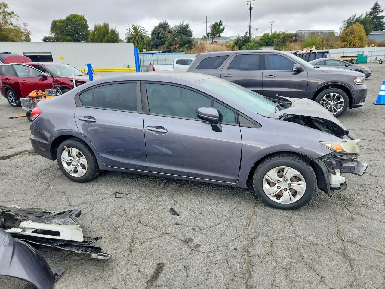 2014 Honda Civic Lx Charcoal vin: 19XFB2F55EE005759