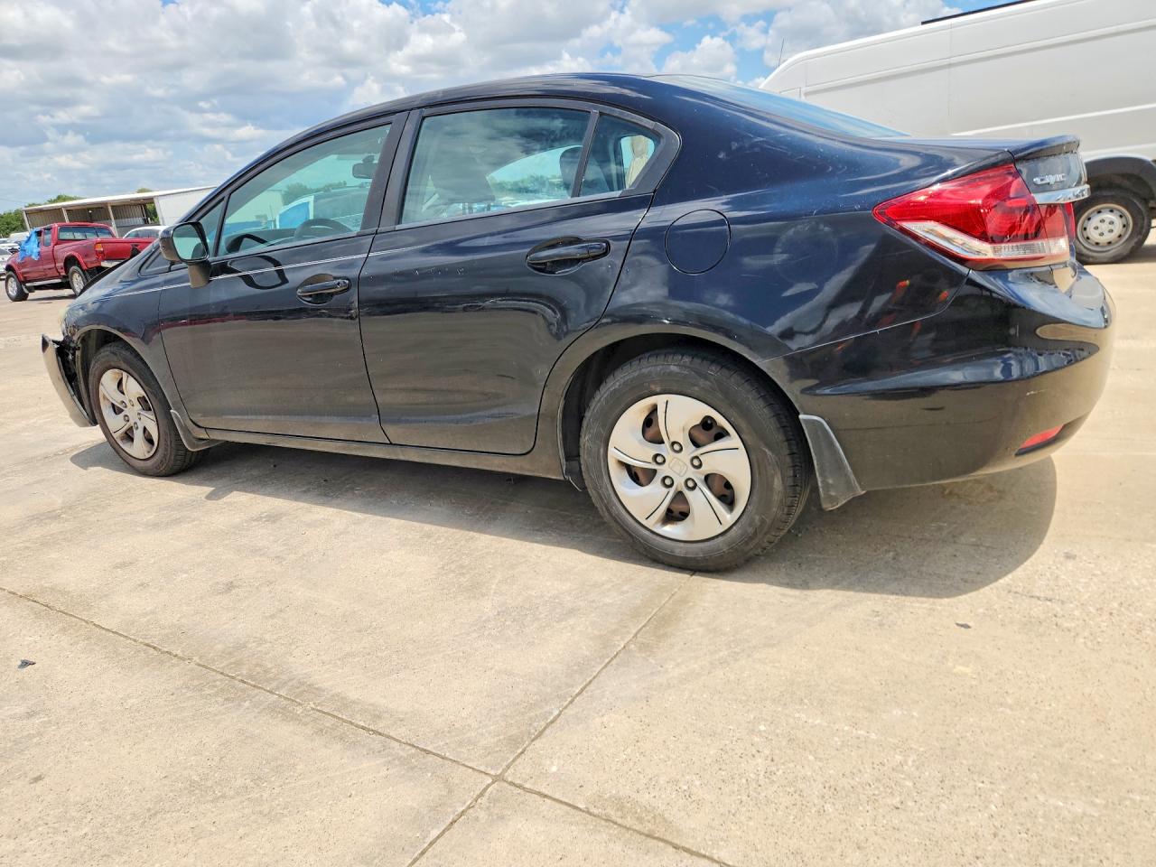 2014 Honda Civic Lx Black vin: 19XFB2F55EE012002