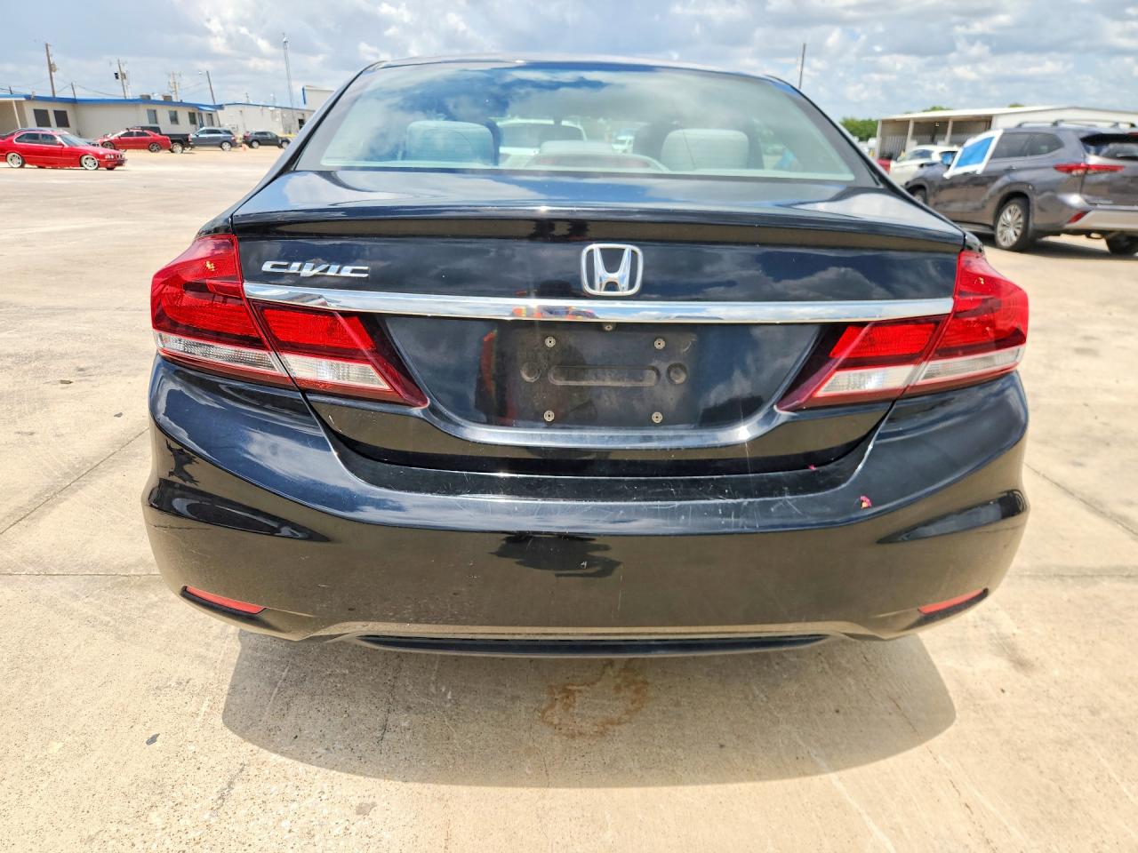 2014 Honda Civic Lx Black vin: 19XFB2F55EE012002